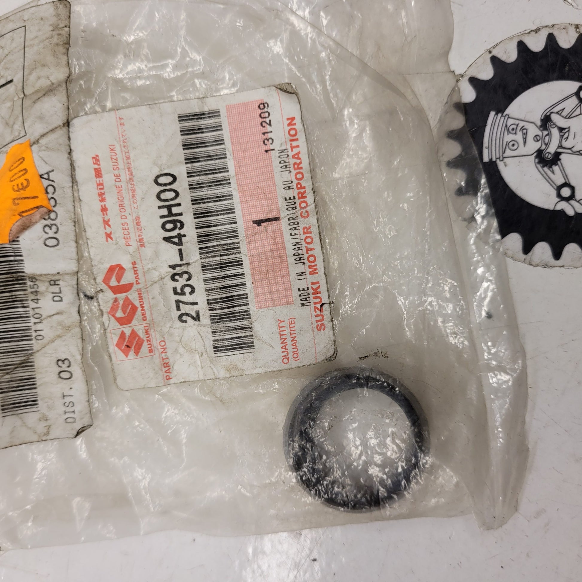 entretoise transmission 27531-49H00 suzuki 250 450 rmz 13-21-1
