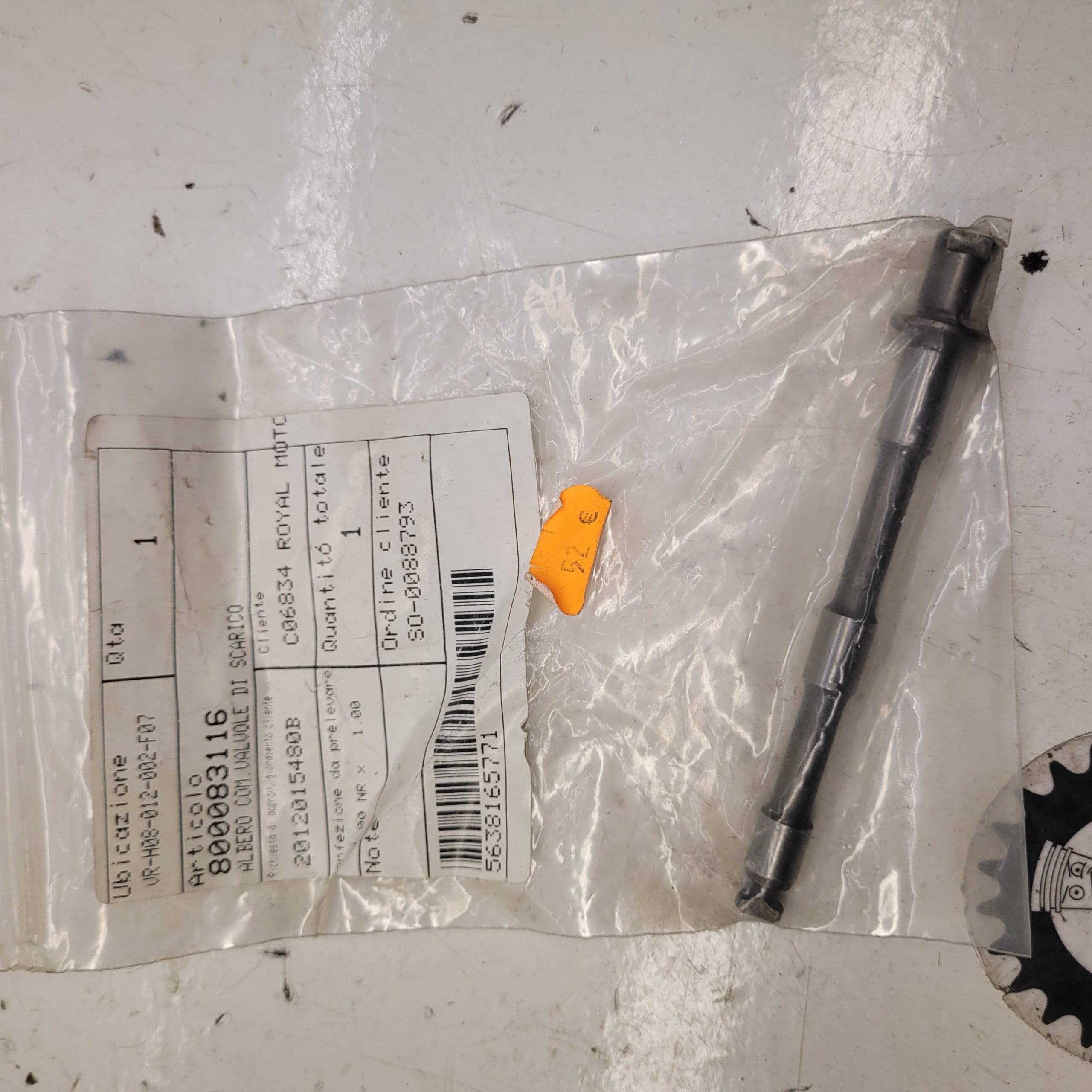 arbre de valve 800083116 husqvarna 125 sms 07-13