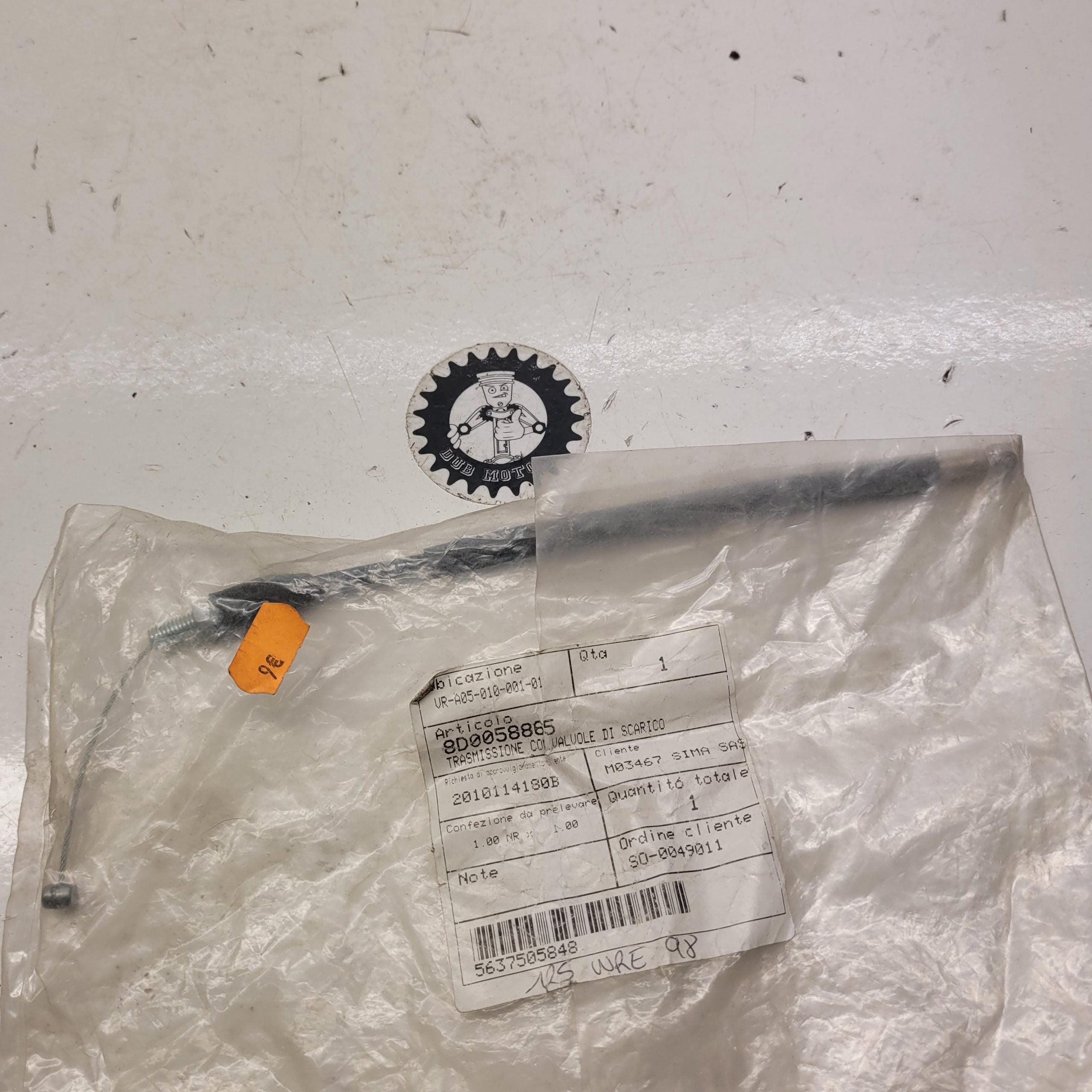cable hts neuf 8D0058865 husqvarna 125 sms wre 2008