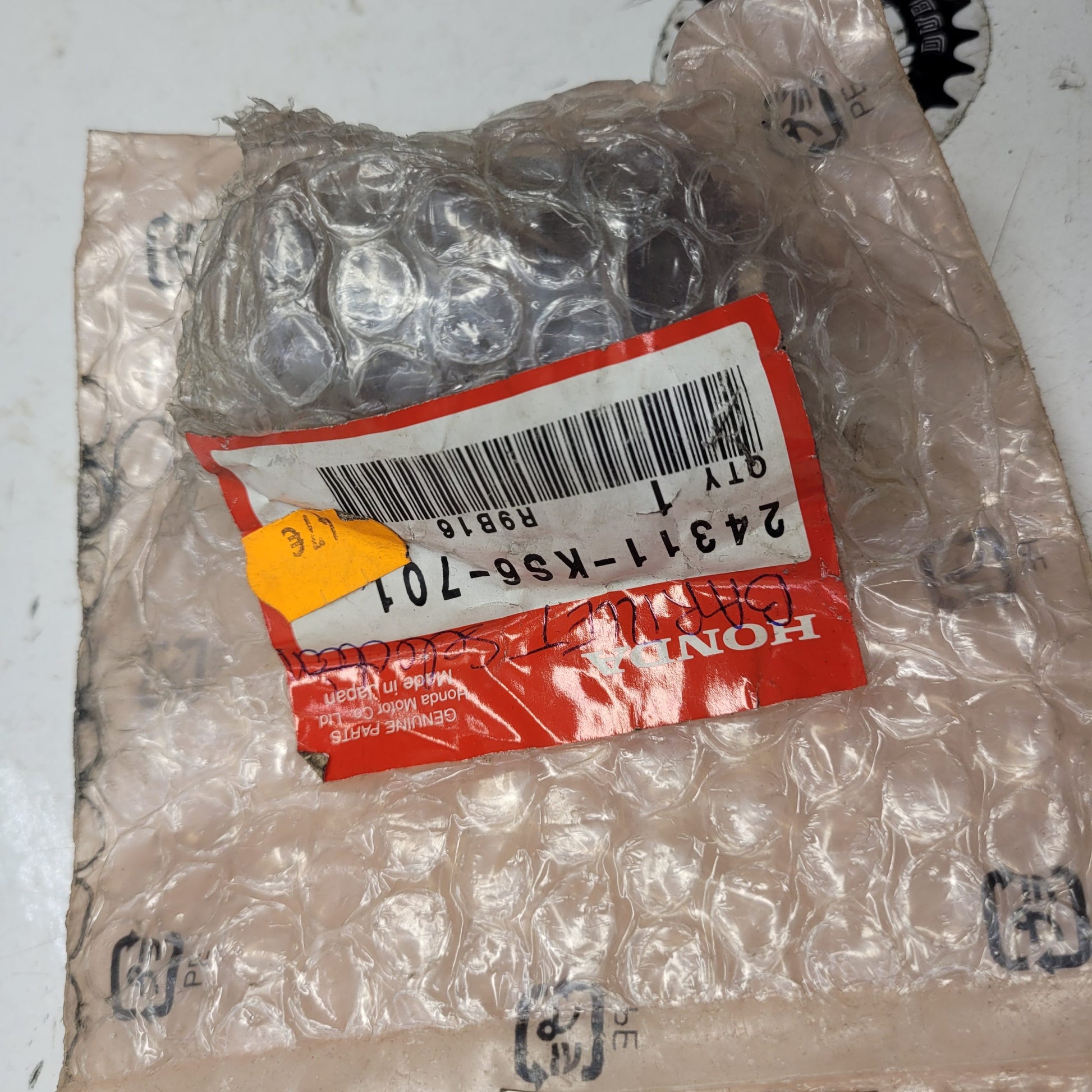 barillet neuf honda 125 cr 87-89 24311-KS6-701-1