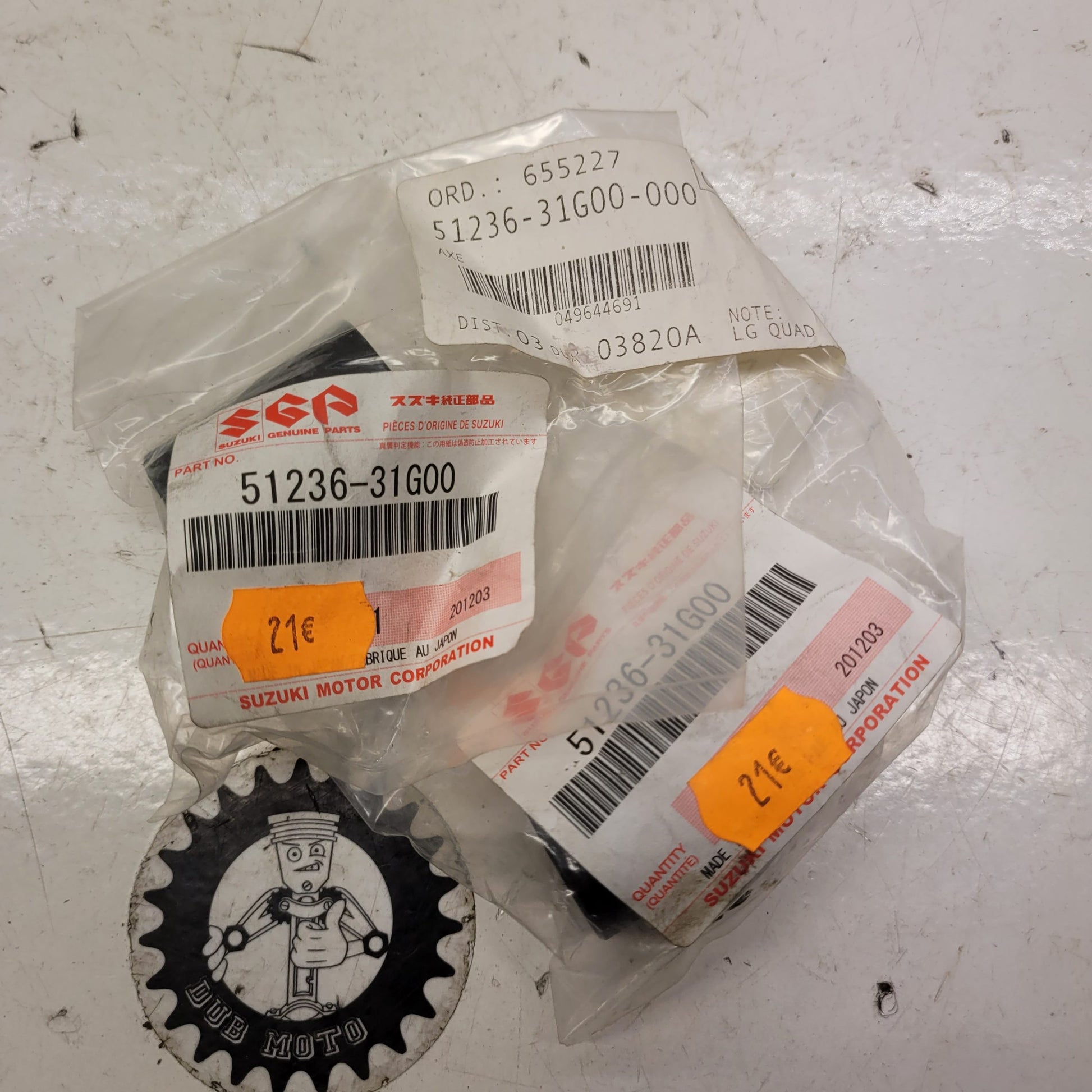douille bras de suspension x2 51236-31G00  suzuki 450 lta kingquad-1