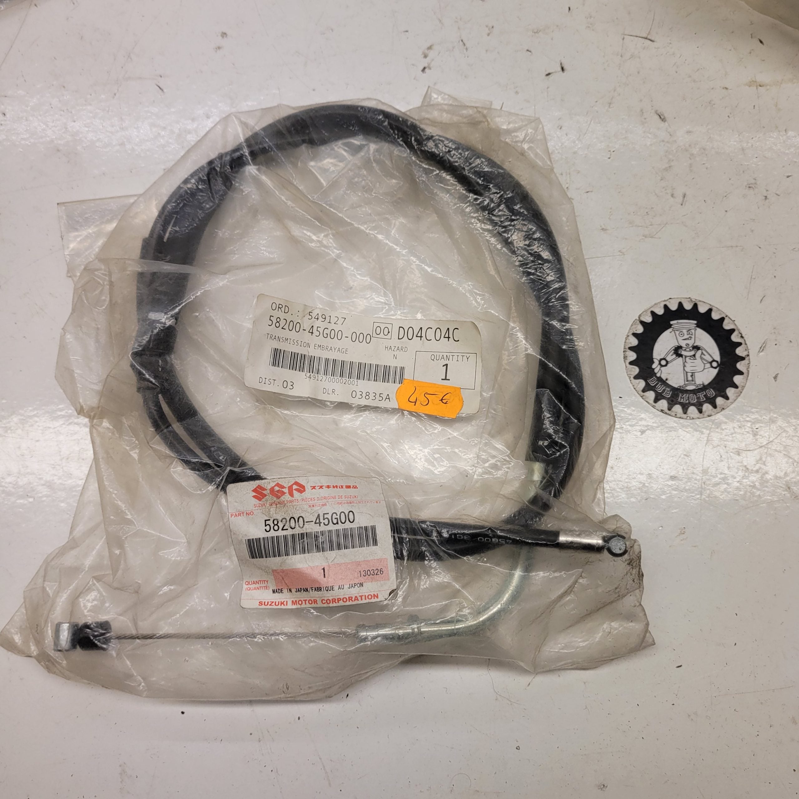 cable embrayage neuf 58200-45G00 suzuki 450 ltr