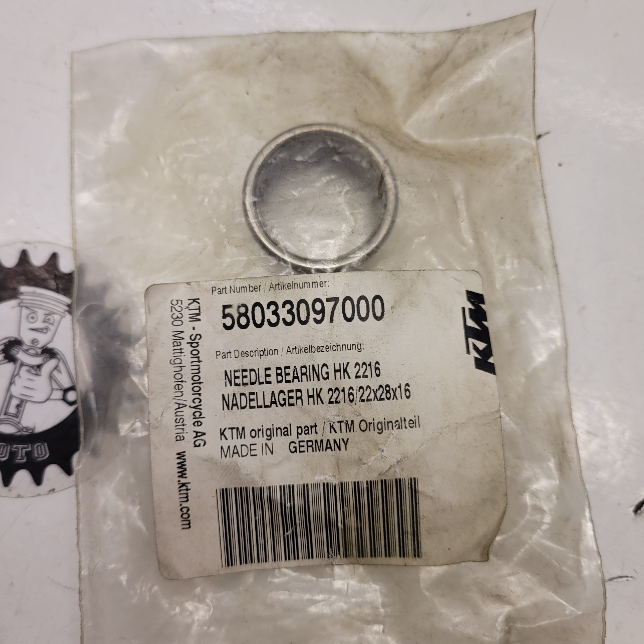 roulement a aiguilles biellette 58033097000 ktm 125 250 300 450 505 620 640 660 94-12