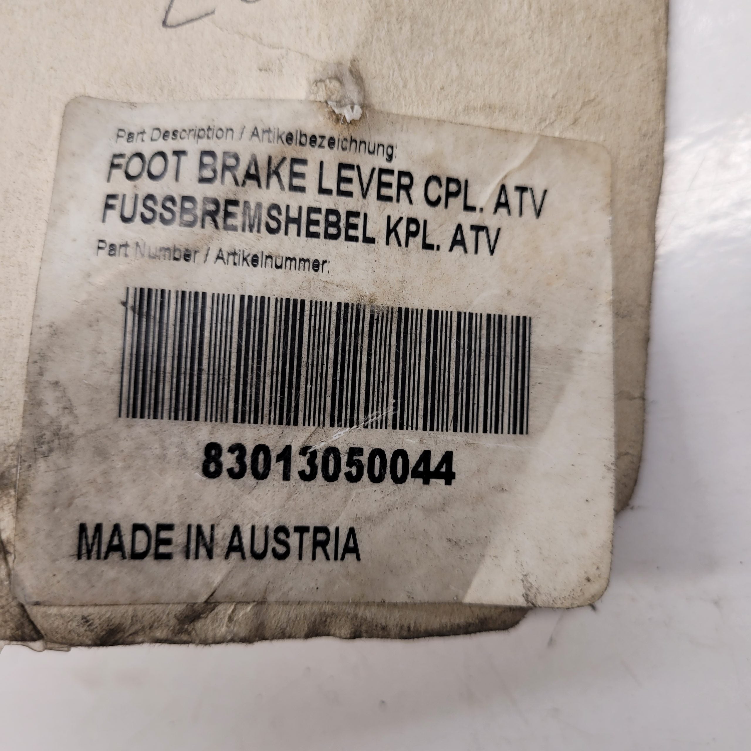 pedale de frein neuve ktm 450 505 525 sx xc atv  83013050044