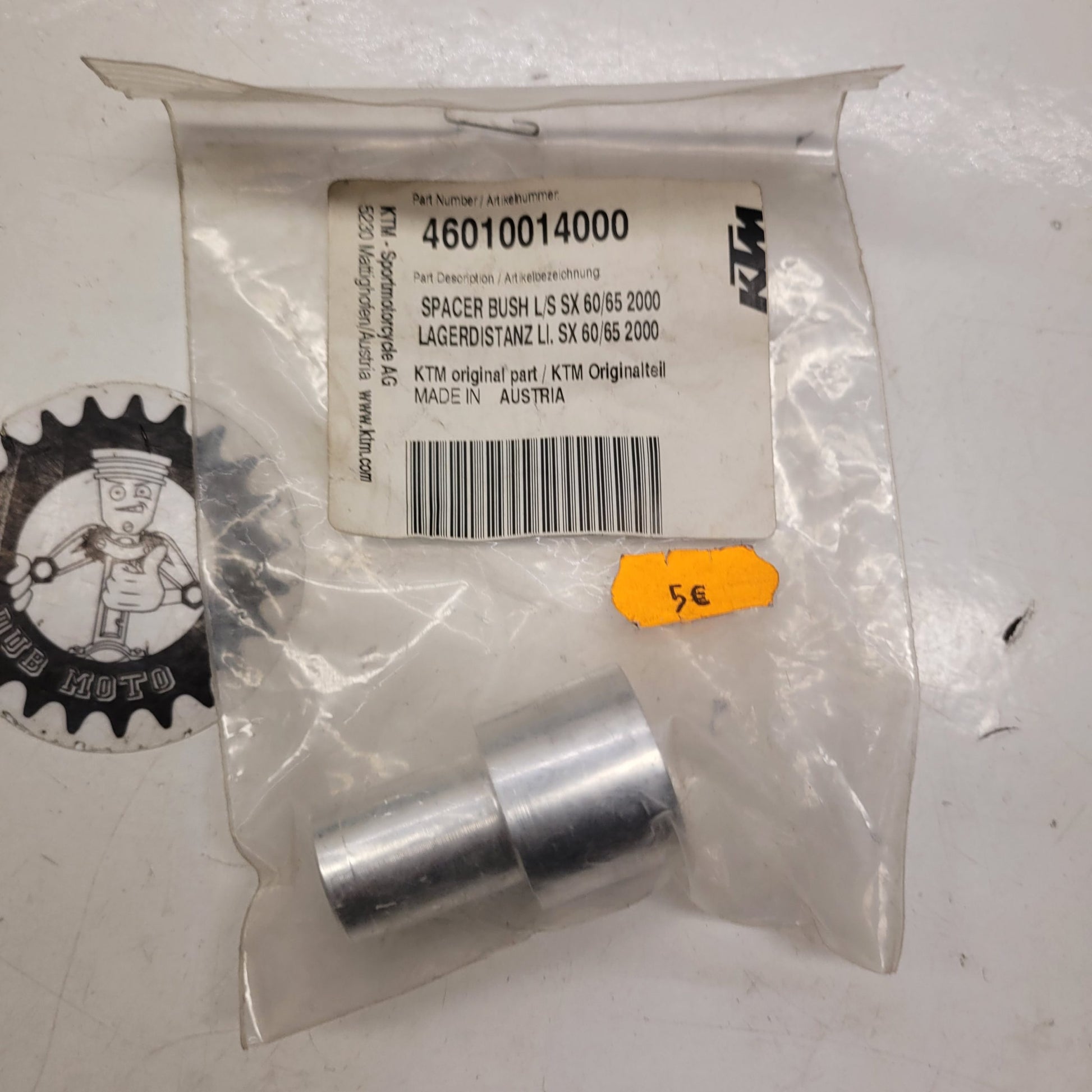entretoise roue arrière neuve ktm 60 65 sx 01-15-1