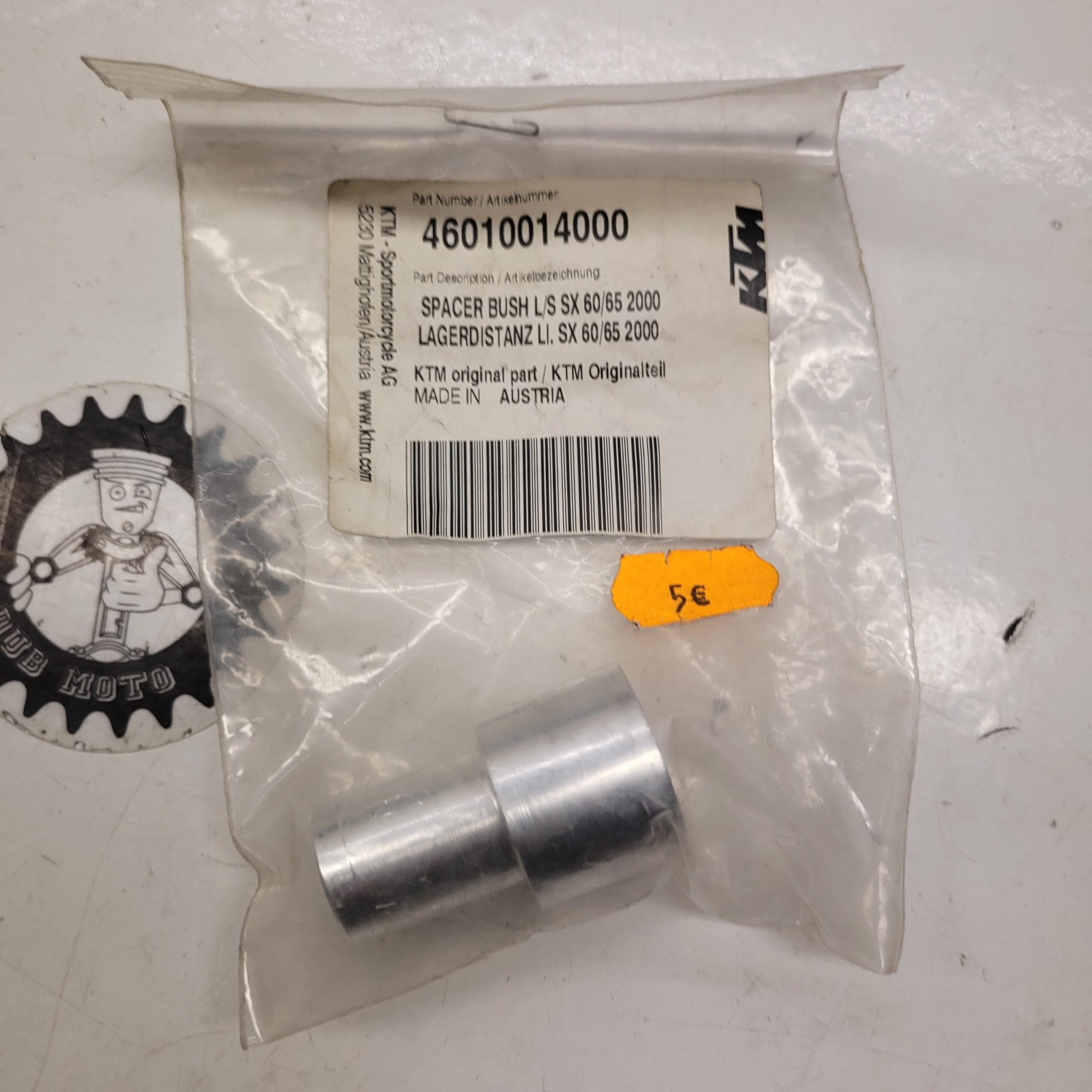 entretoise roue arrière neuve ktm 60 65 sx 01-15
