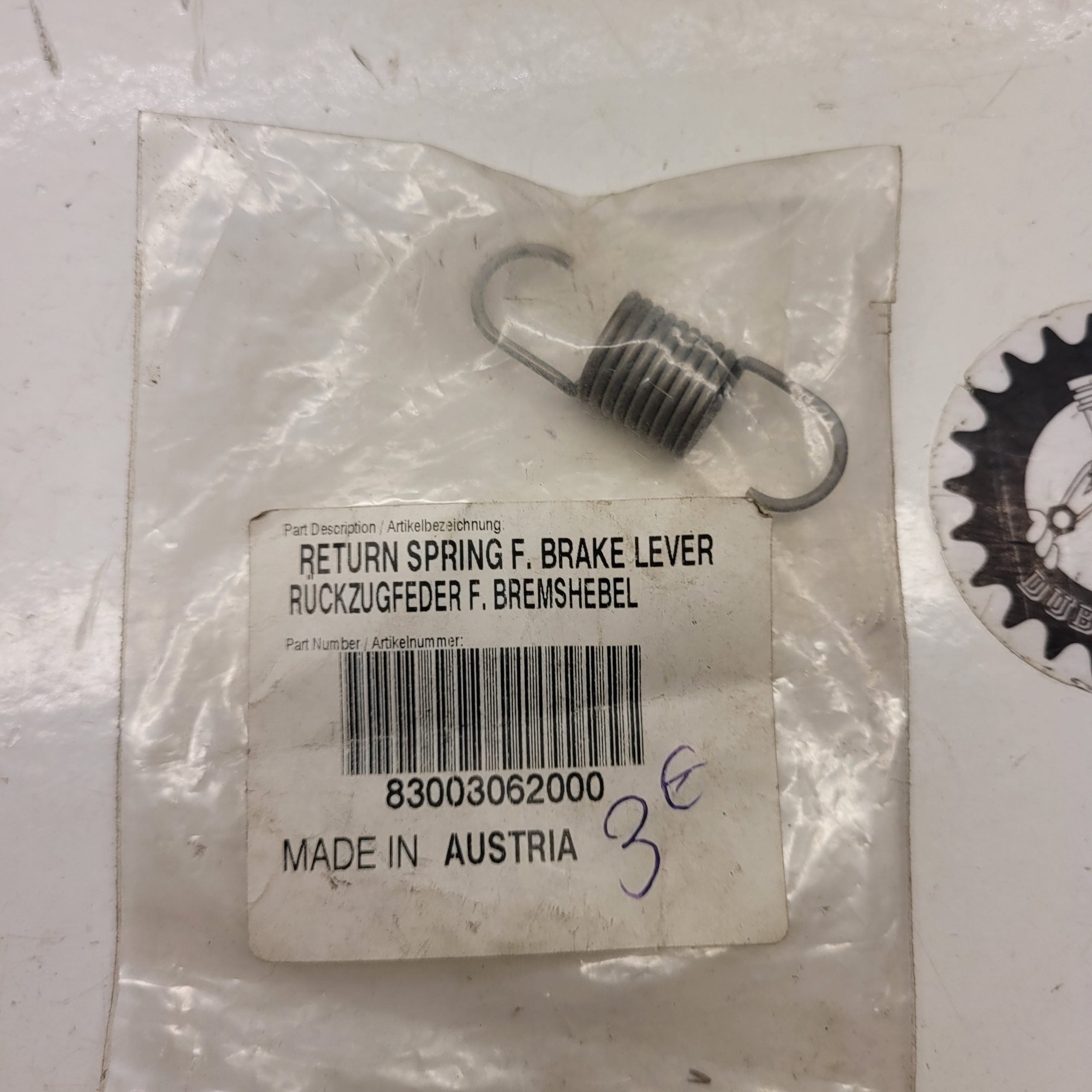 ressort pedale de frein neuf ktm 505 525 xc 83003052000