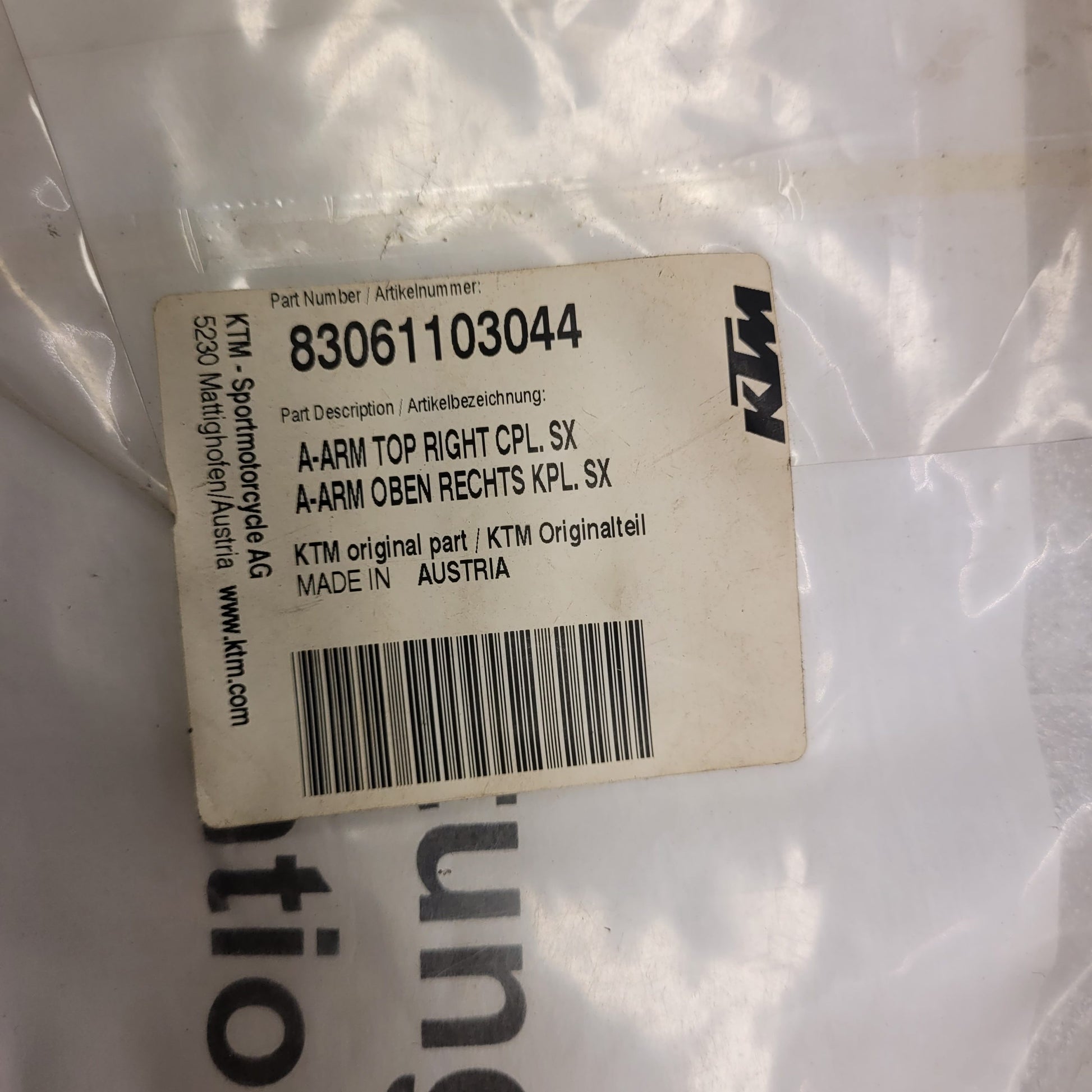 triangle neuf ktm 505 sx 83061103044-2