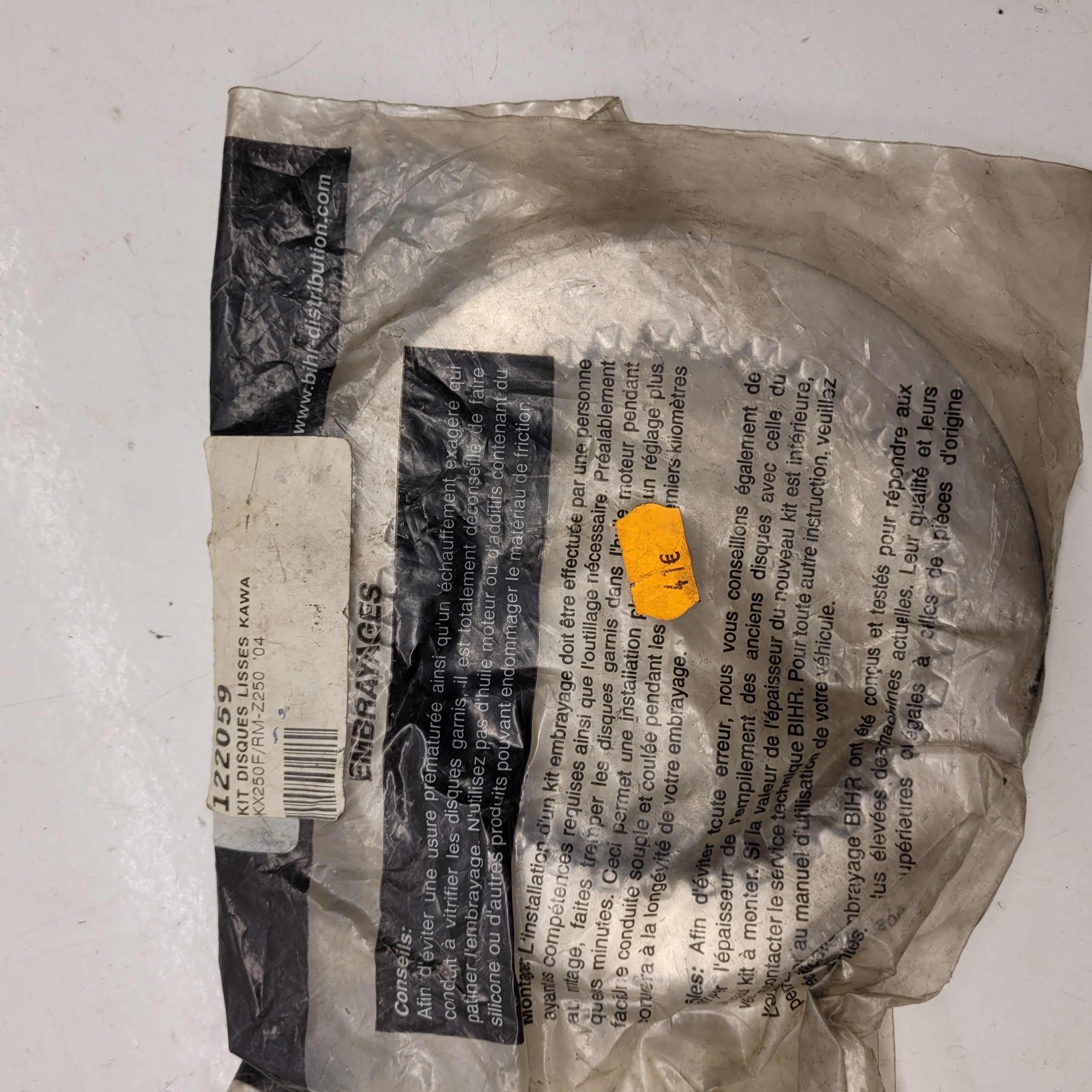 disques lisses suzuki 250 rmz kawasaki 250 kxf 04
