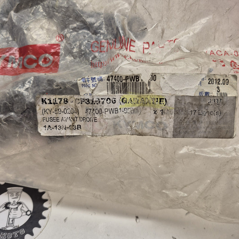 fusee avant droite neuve kymco 400-700 mxu maxxer 47400-PWB1-900-3