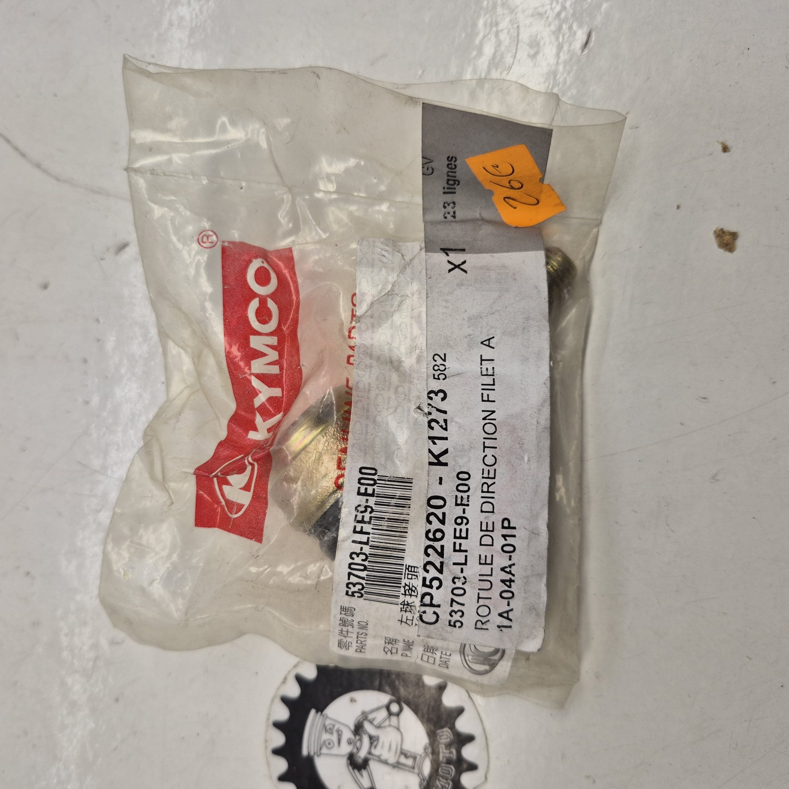 rotule de direction filet a gauche neuve kymco 500 mxu 53703-LFE9-E00