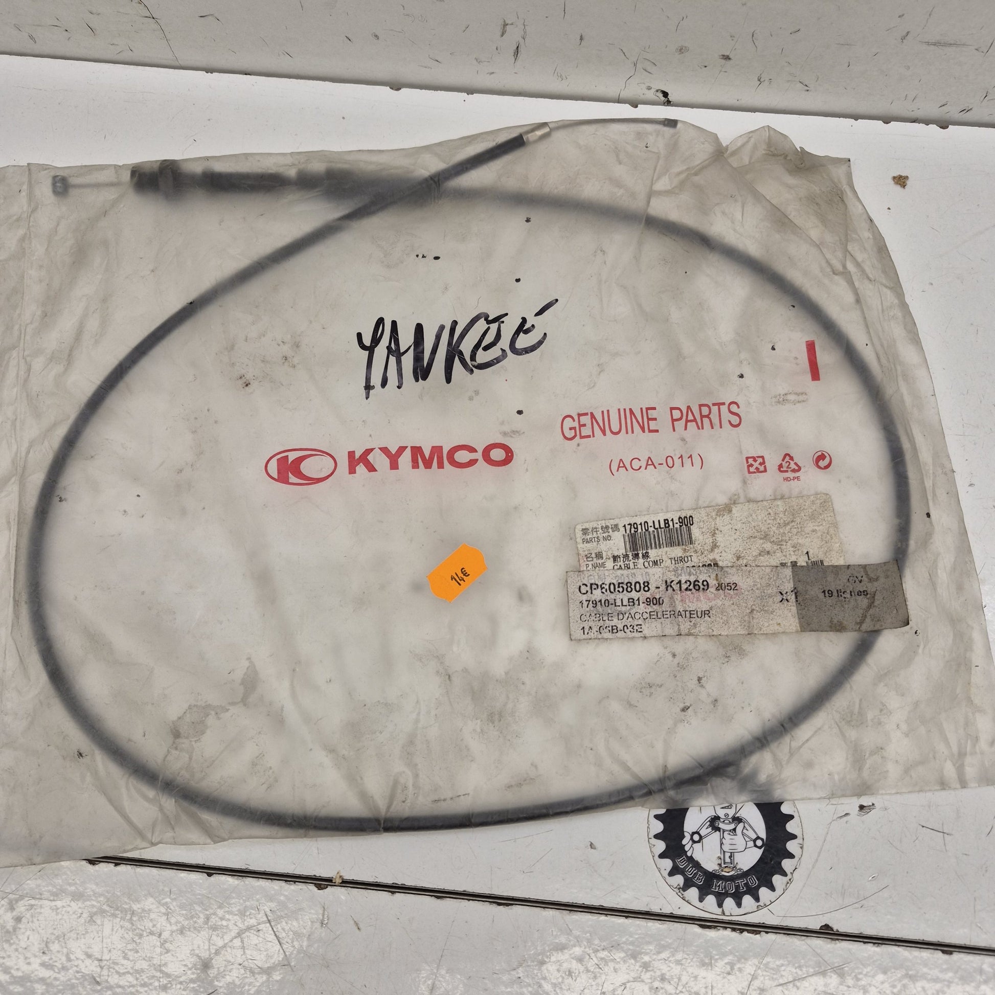 cable accelerateur neuf kymco 150 mxer 17910-LLB1-900-1