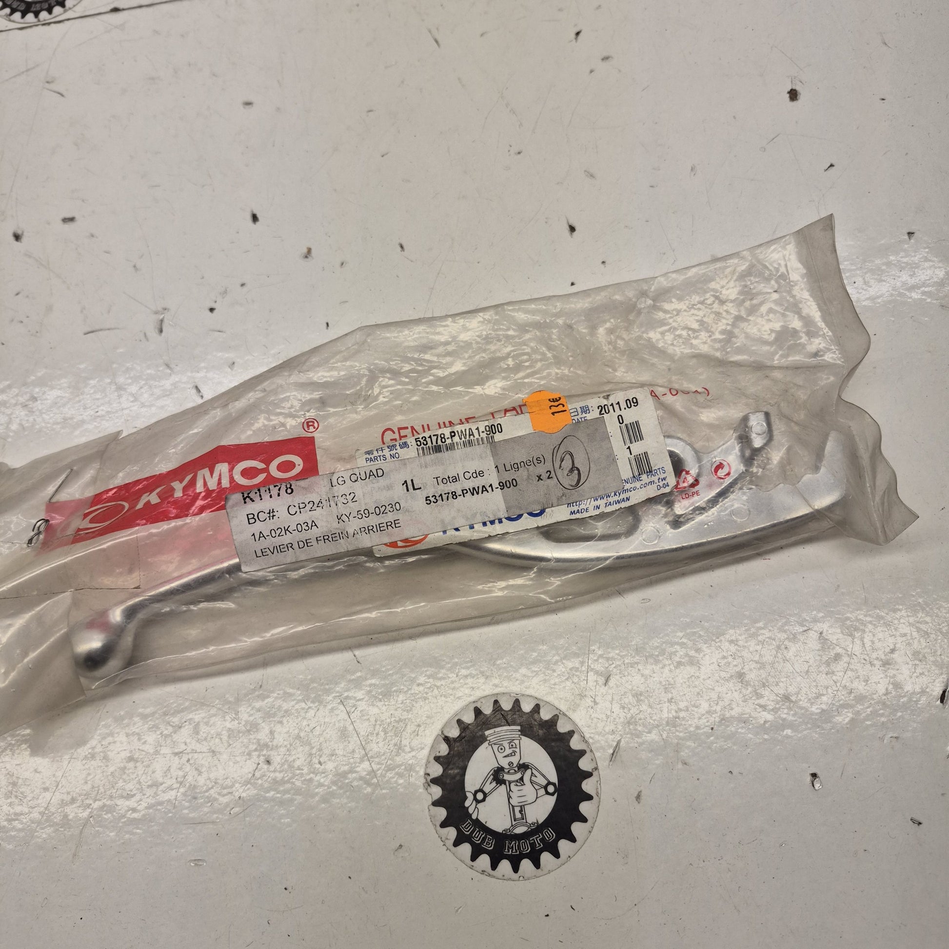 levier frein gauche kymco 300-465 mxu maxxer 53178-PWA1-900-1