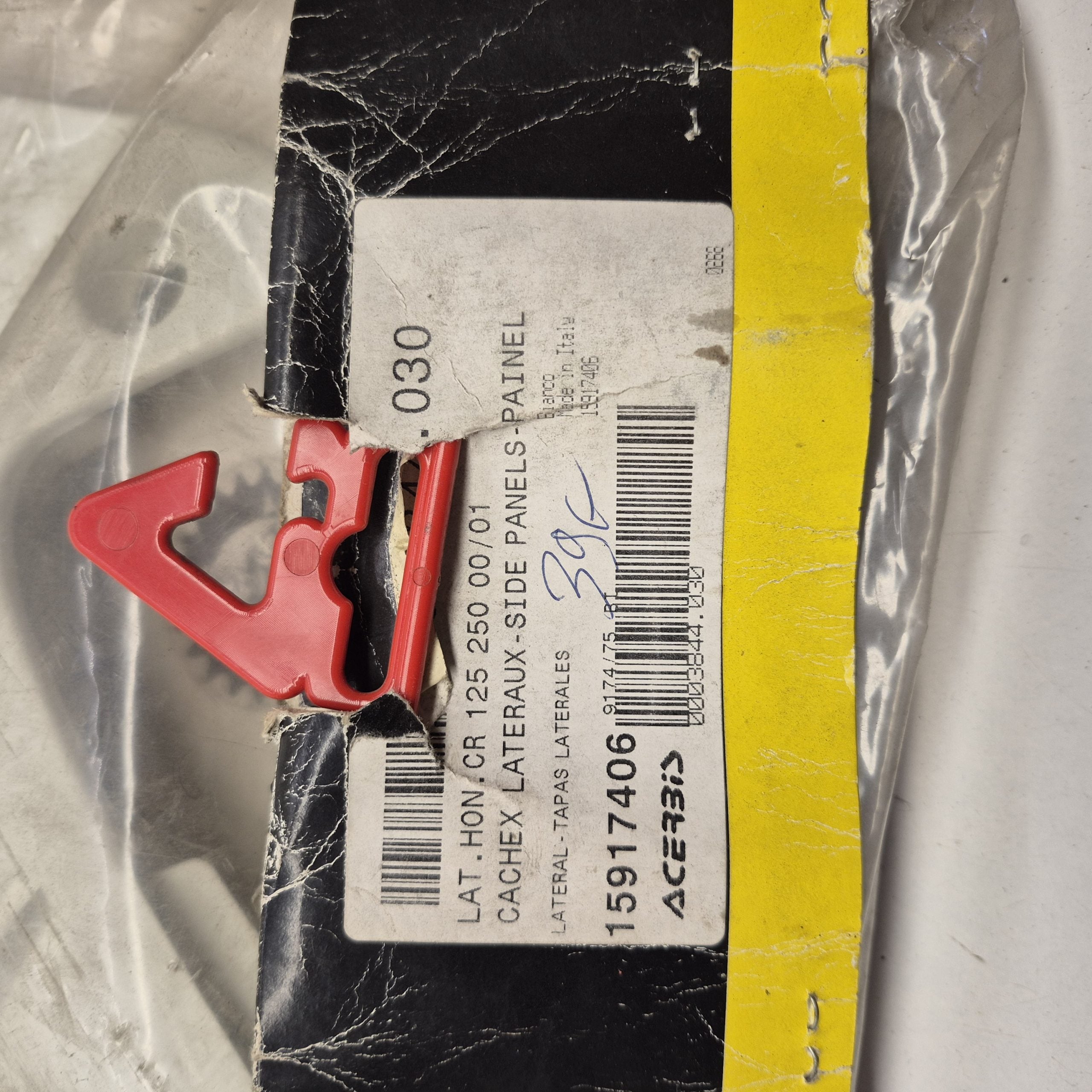 plastiques lateral honda 125 250 cr 00-01