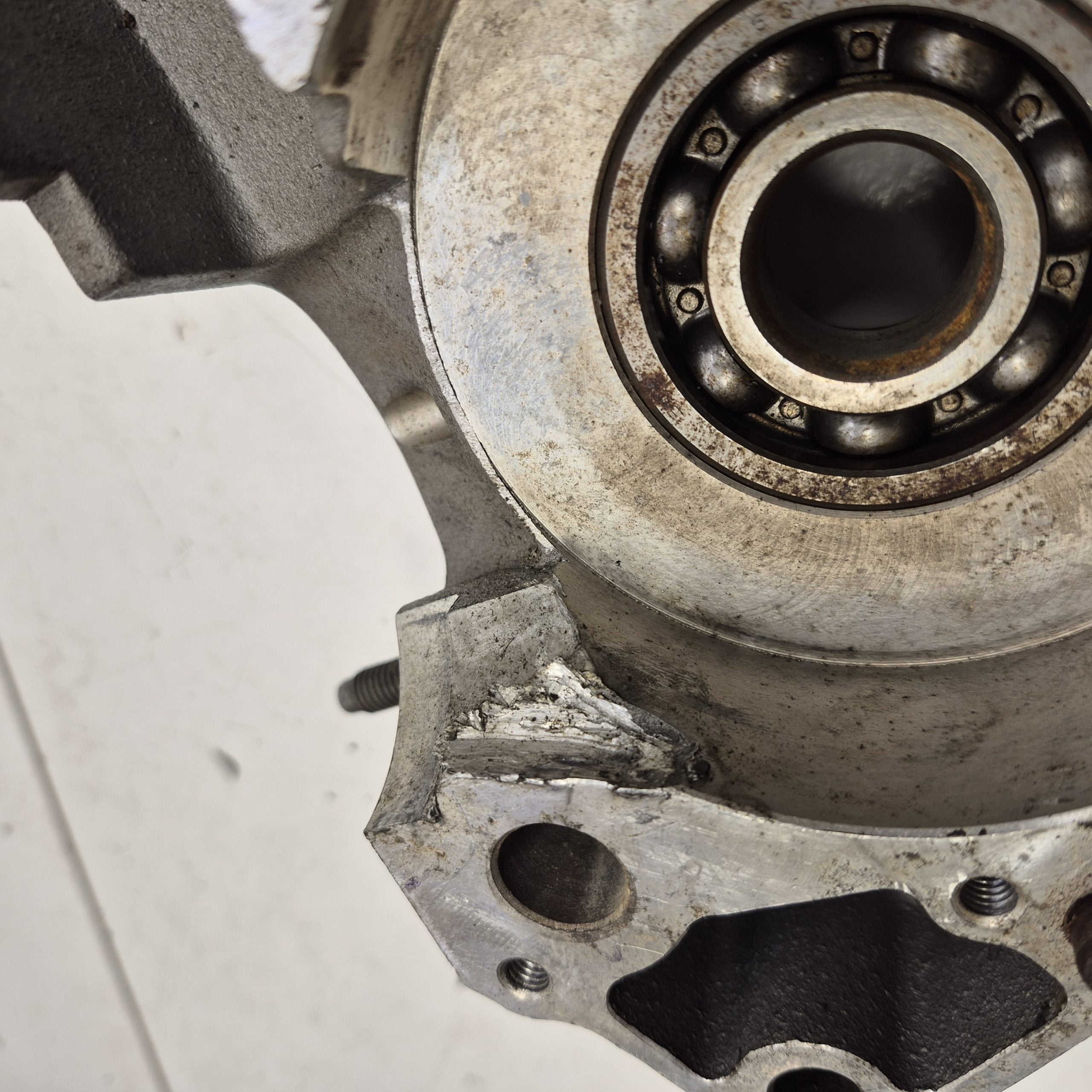 carters moteur en l'etat gasgas 125 ec 2004-7