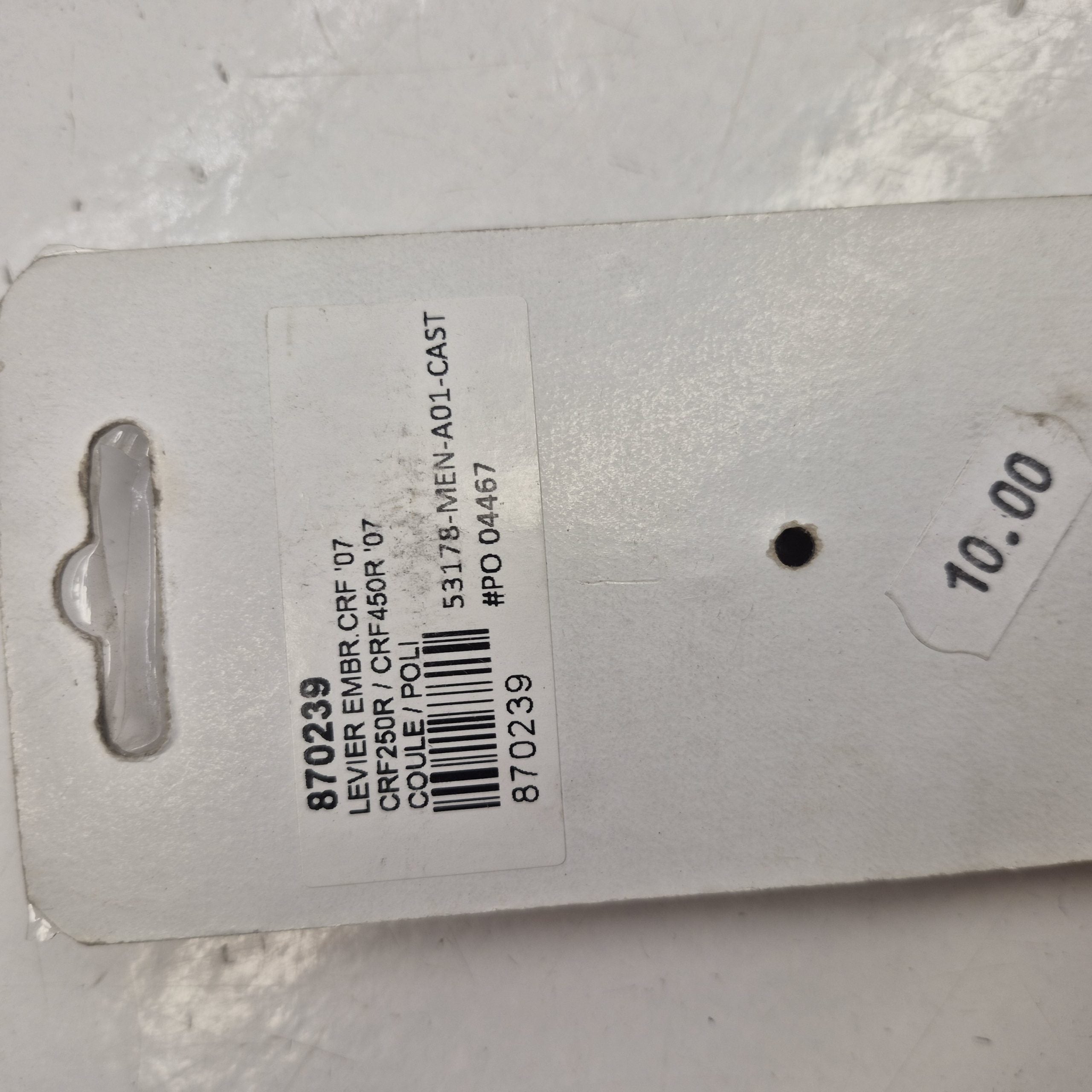 levier embrayage honda 250 450 crf 07-2