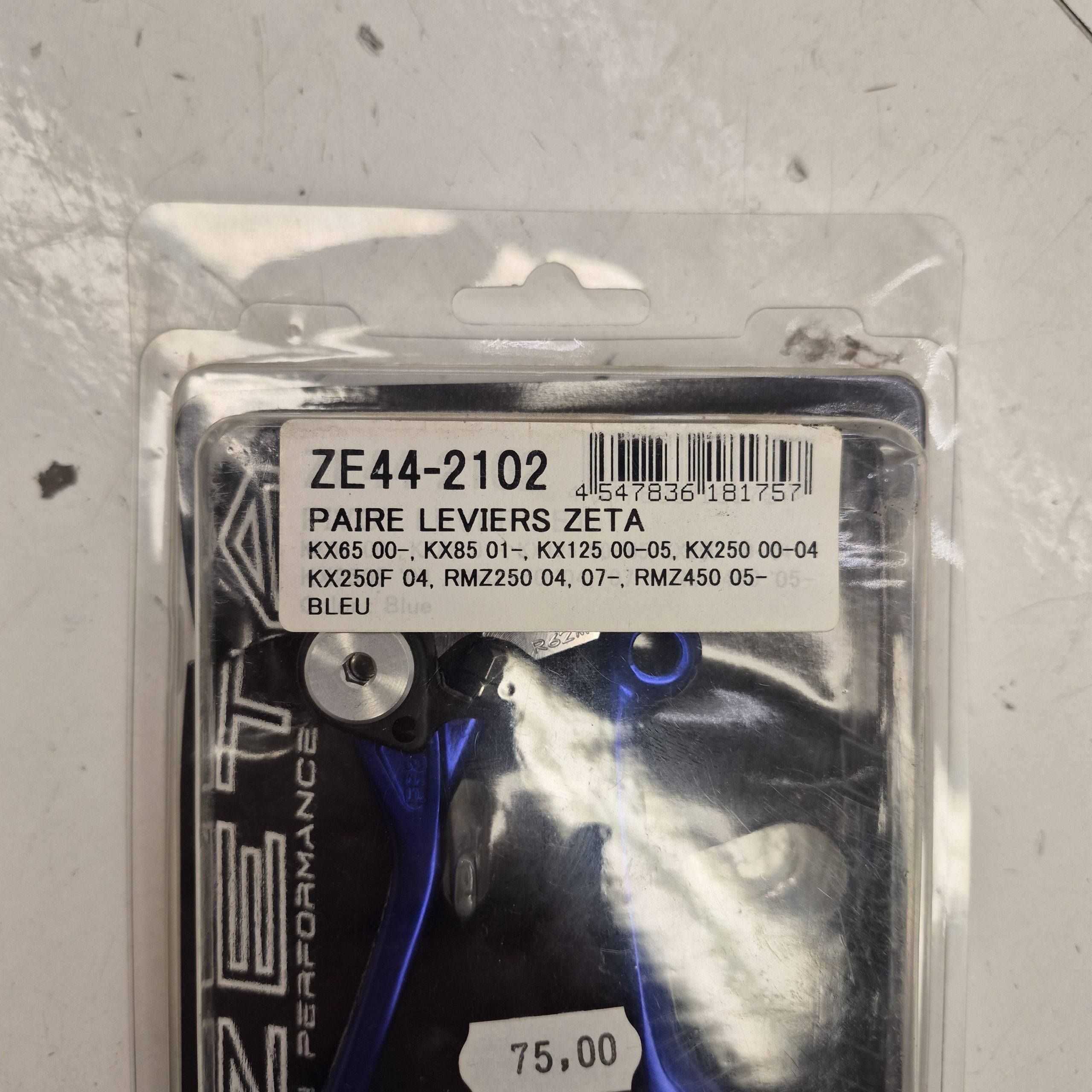 levier zeta kawasaki 65 85 125 250 kx kxf 00-04   suzuki 250 450 rmz 04-