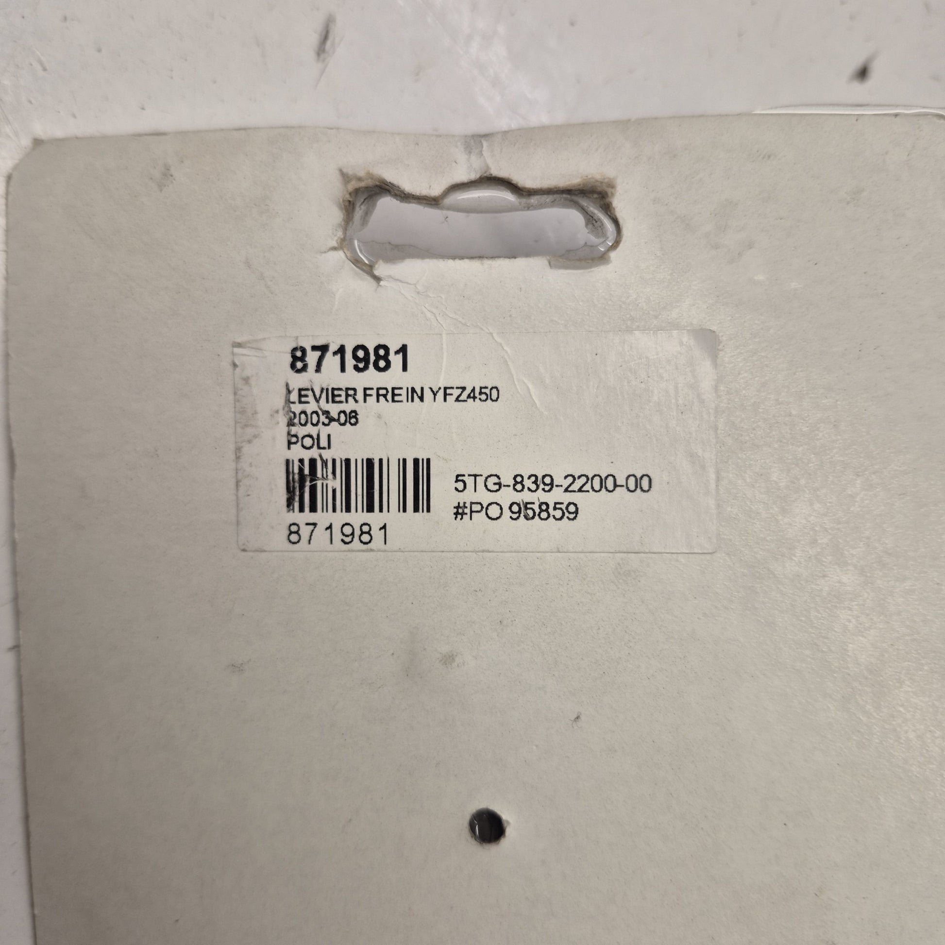 levier frein yamaha 450 yfz 03-06-2