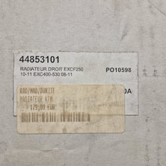 radiateur droit ktm 250 excf 10-11 / exc 400-530 08-11-5