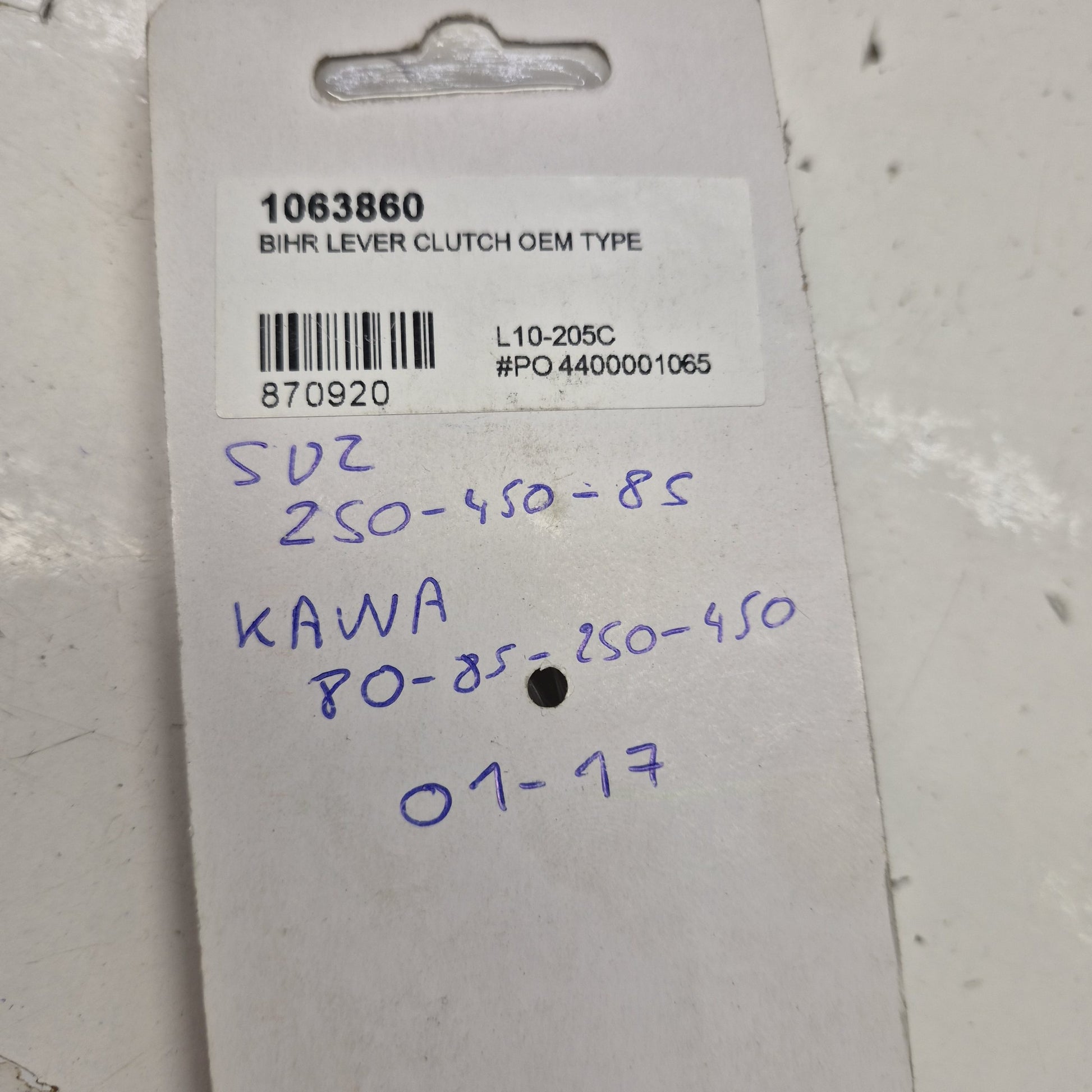 levier kawasaki 80 85 250 450 kx kxf / suzuki  85 250 450  01-17-2
