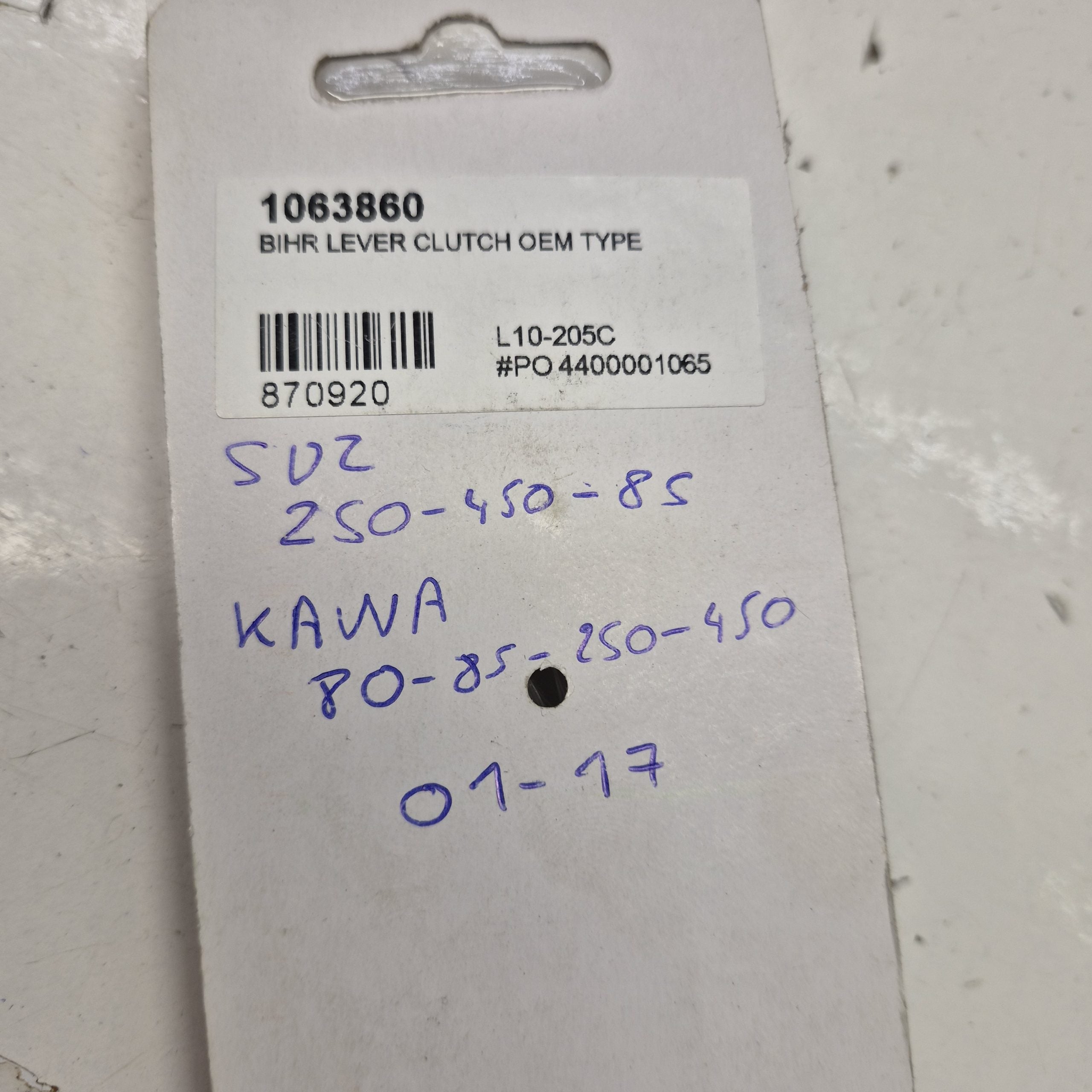 levier kawasaki 80 85 250 450 kx kxf / suzuki  85 250 450  01-17