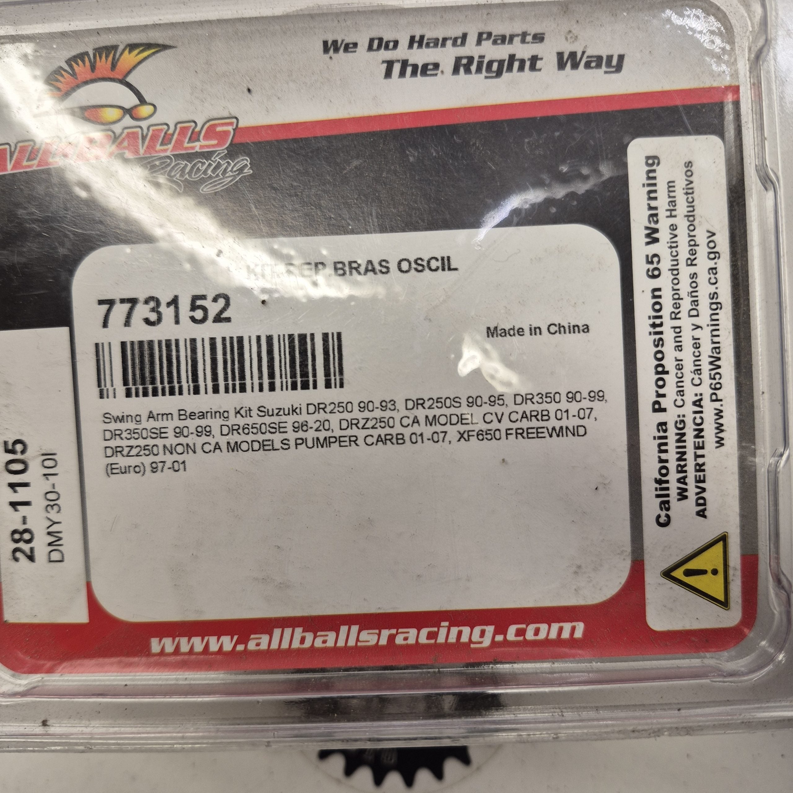 kit reparations bras oscillant suzuki 250 350 650 dr drz 90-07 773152
