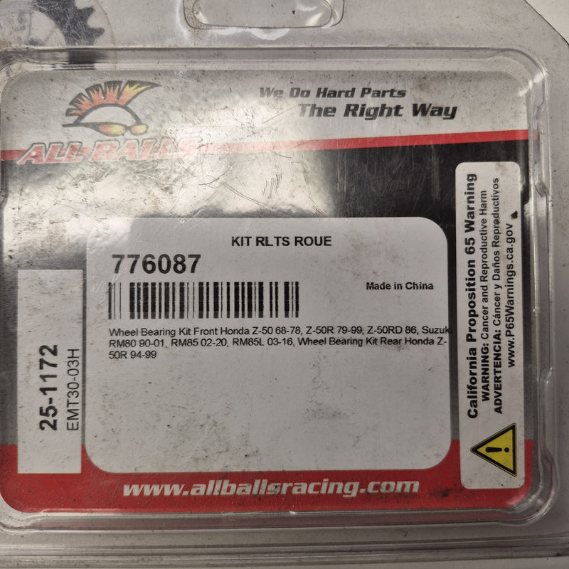 kit roulements de roue avant suzuki 80 85 rm 80-22-2