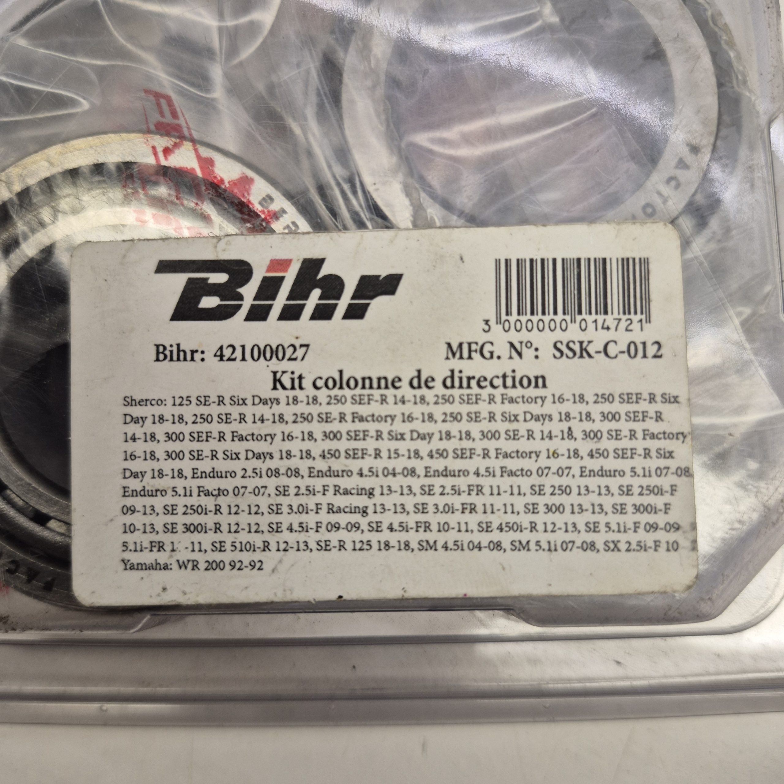 kit roulements colonne de direction sherco 300-450 SE SM SEF-R