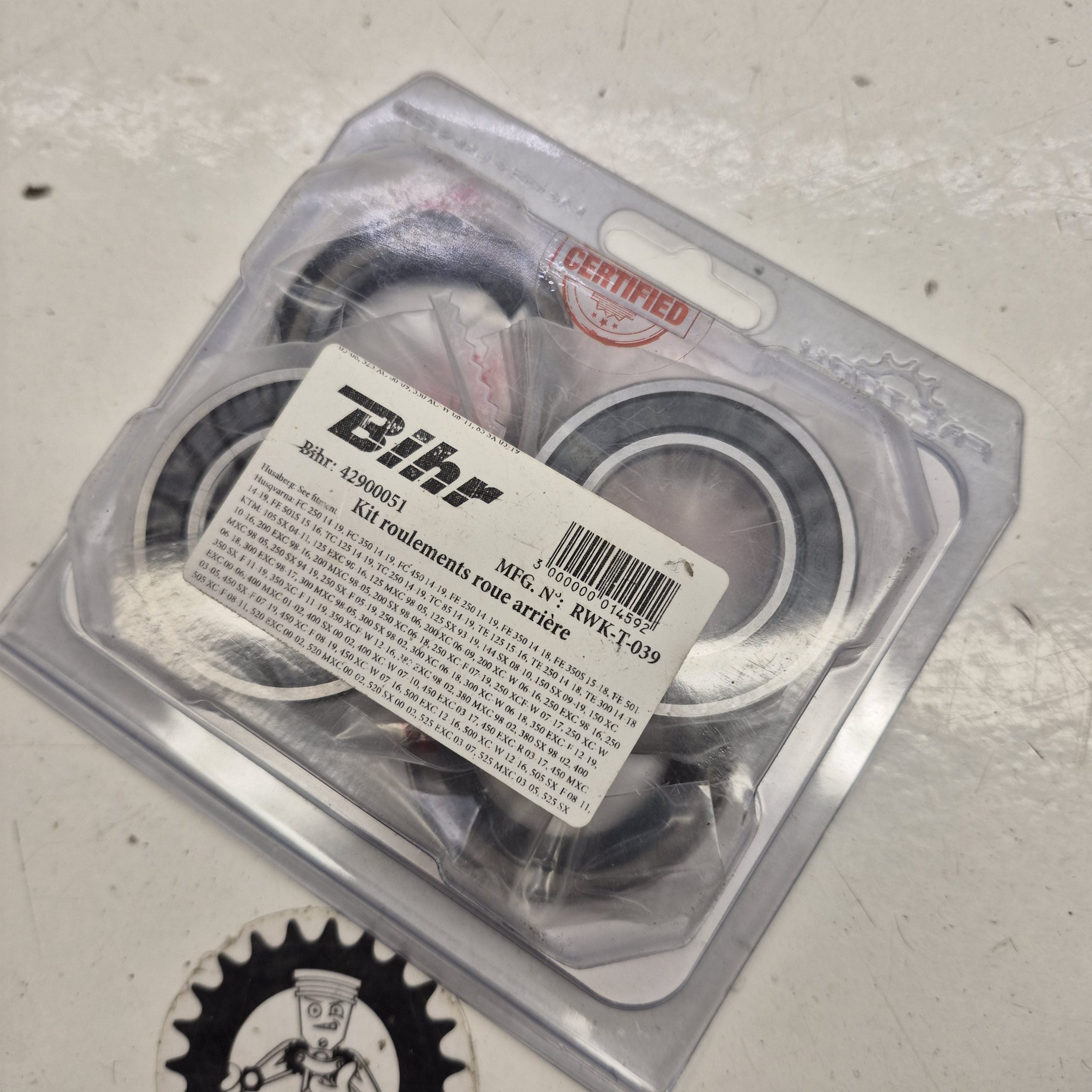 kit roulements de roue arriere ktm 105-525 sxf exc excf sx 98-16