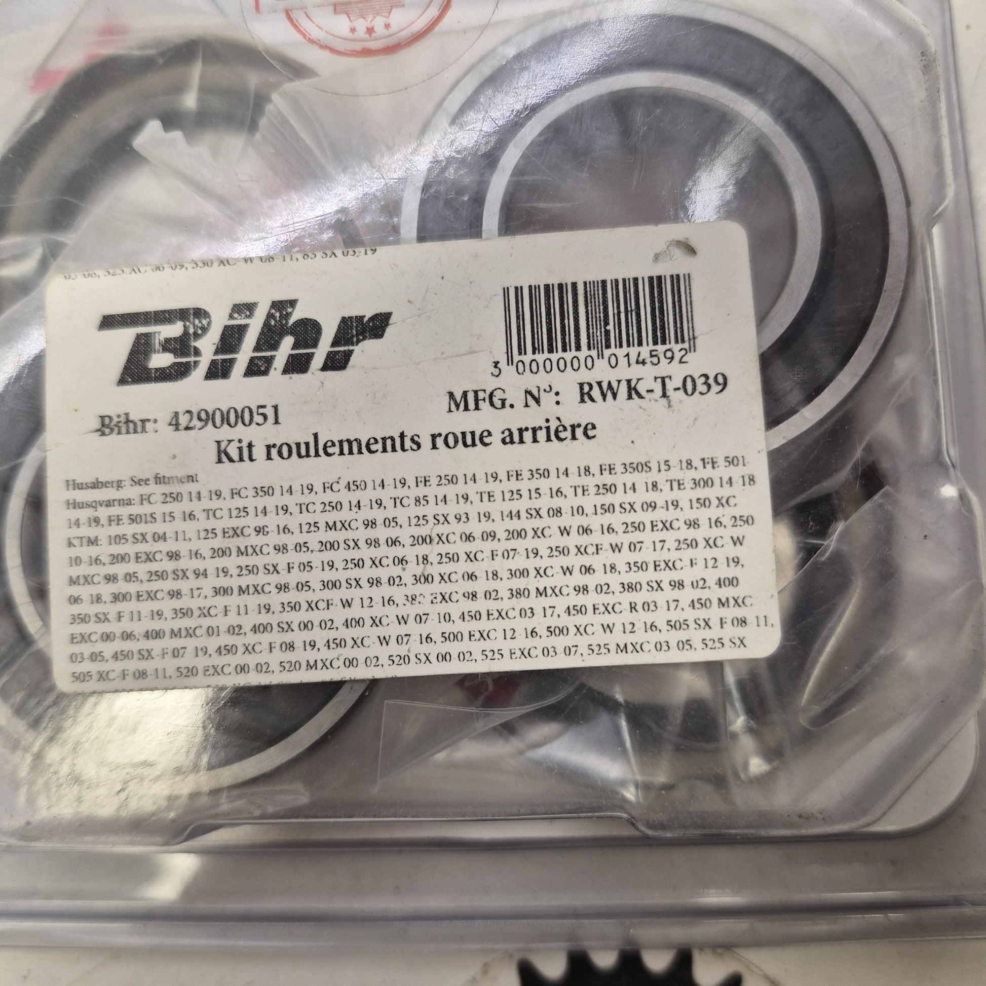kit roulements de roue arriere ktm 105-525 sxf exc excf sx 98-16-2