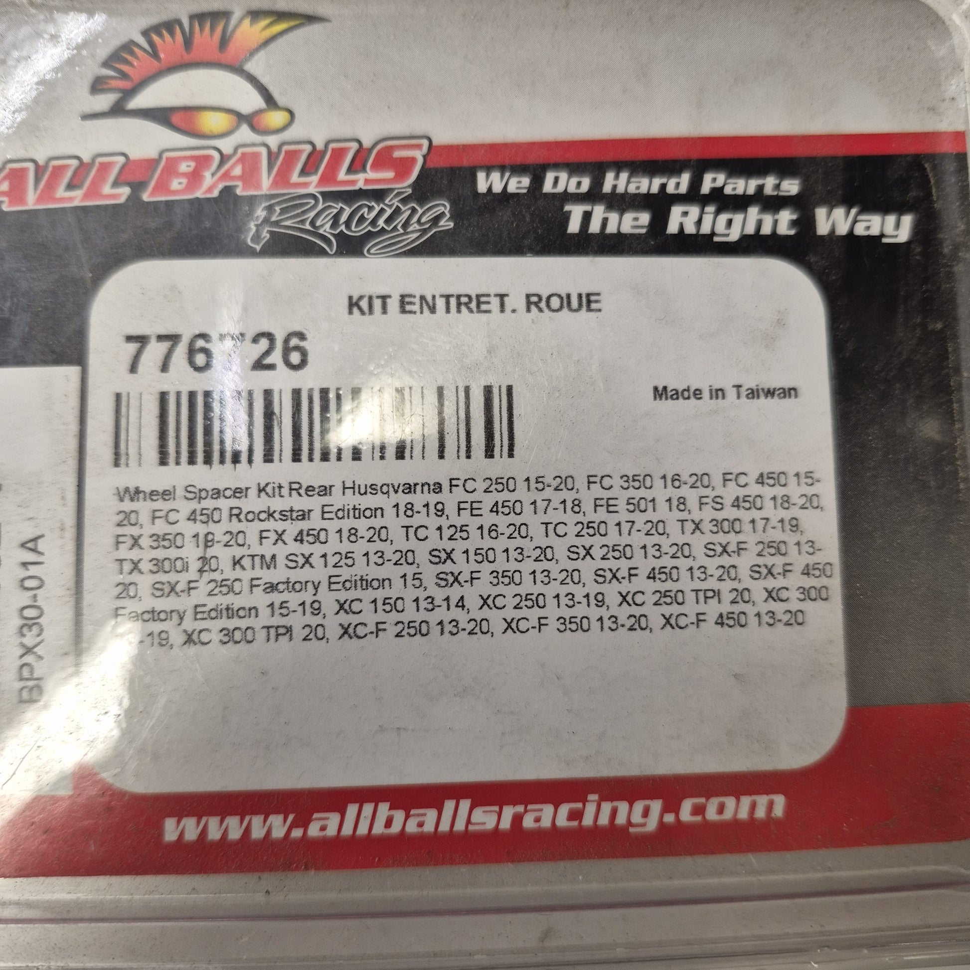 kit entretoise roue arriere ktm 125-450 sxf 13-19 776726-2