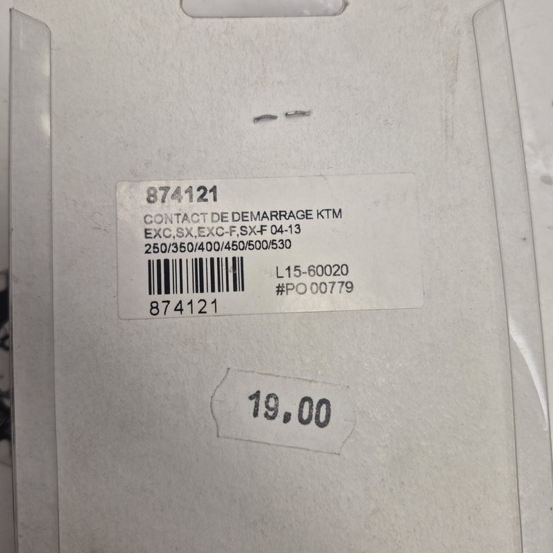 contacteur de demarrage neuf ktm 250 350 400 450 500 530 sx sxf exc excf 04-13-2