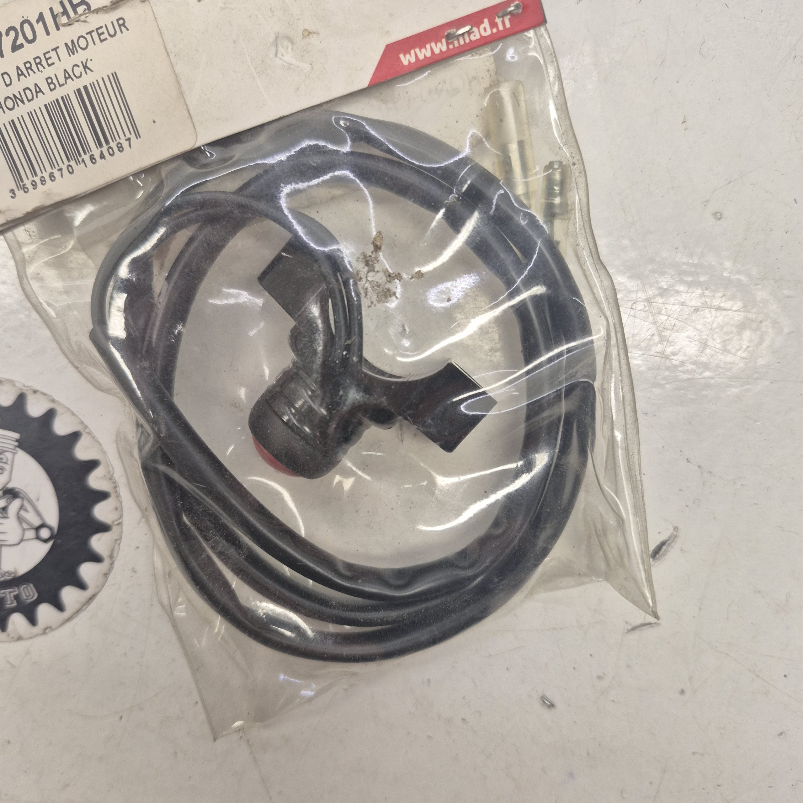 bouton d'arret moteur honda black