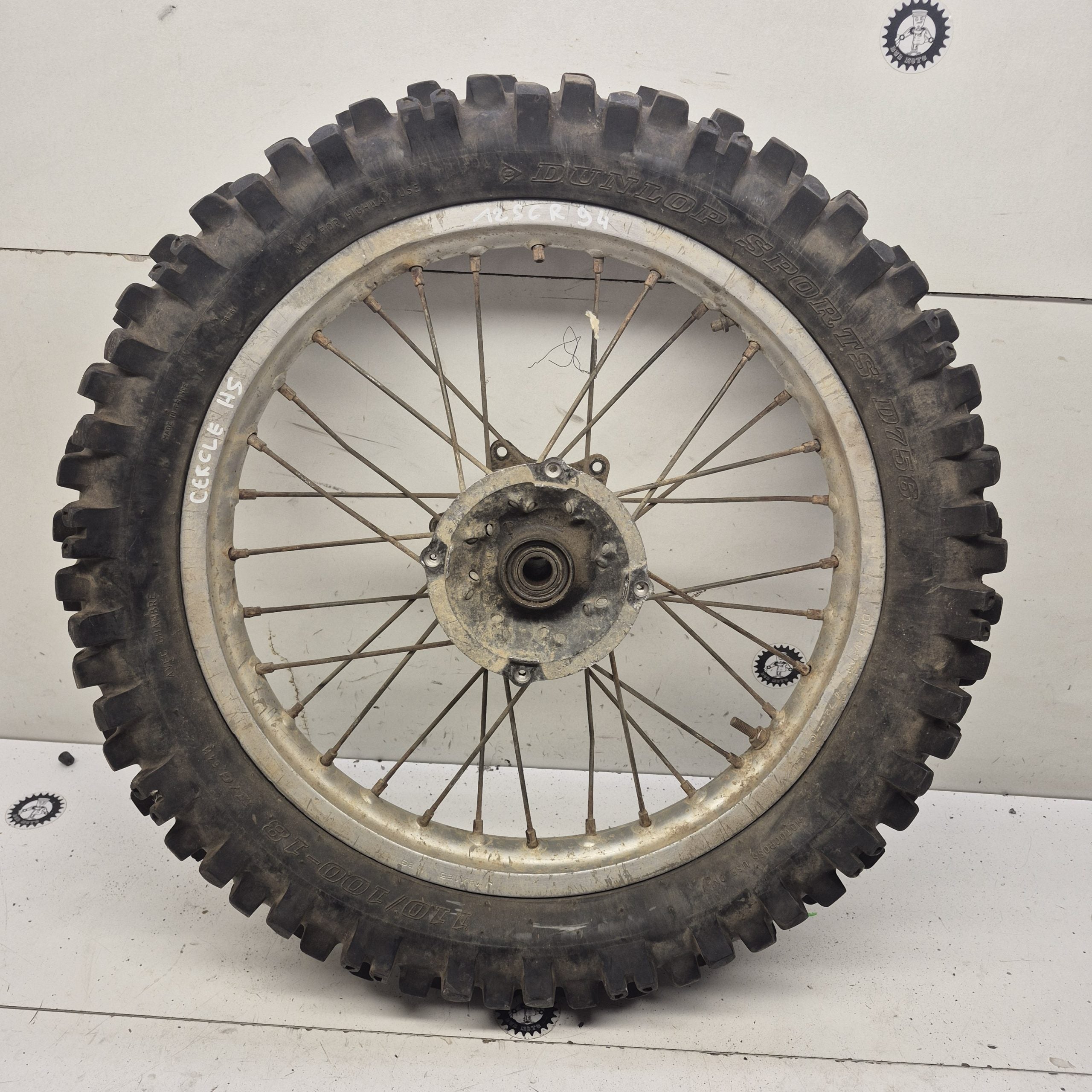 roue arriere honda 125 cr 1994 en l'état