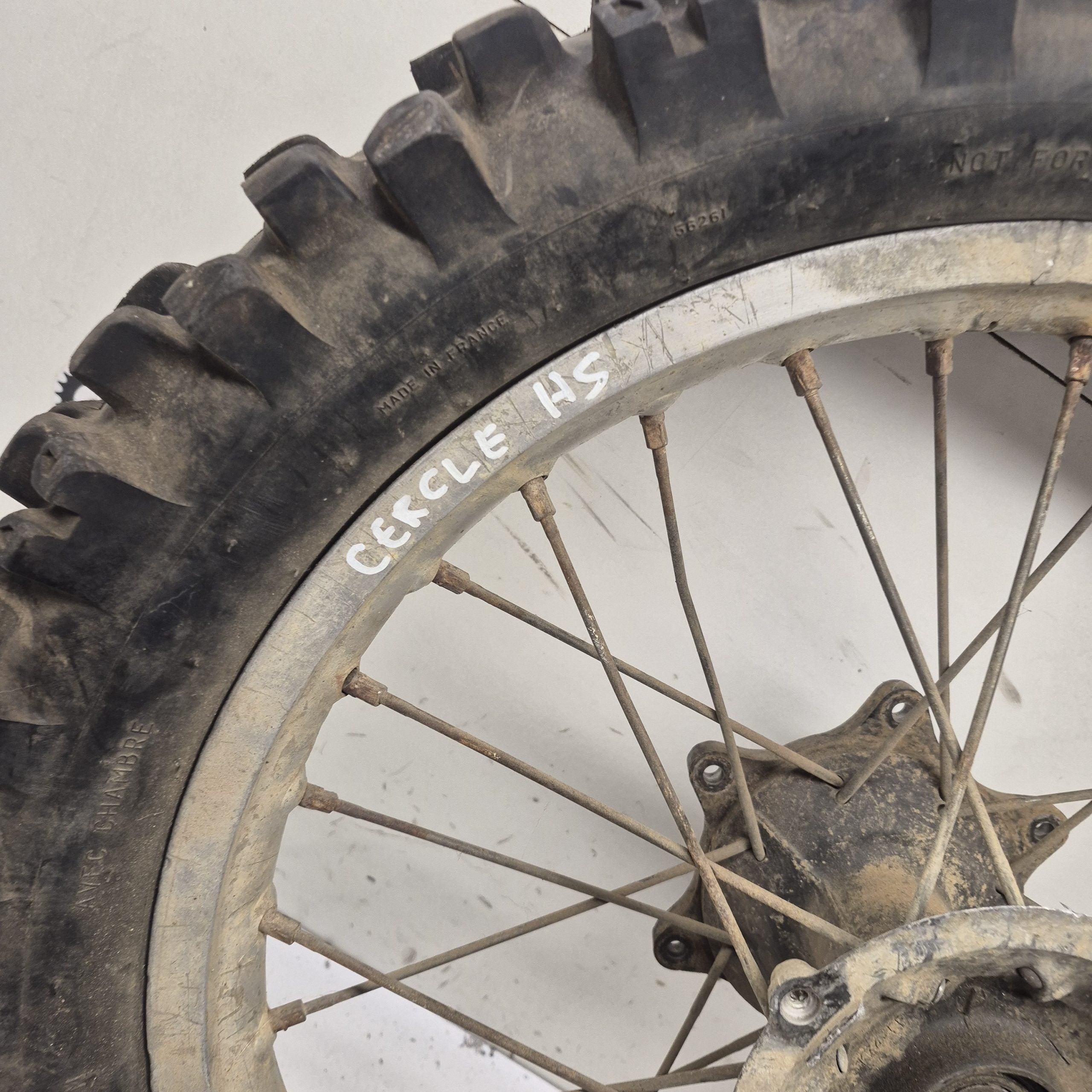 roue arriere honda 125 cr 1994 en l'état