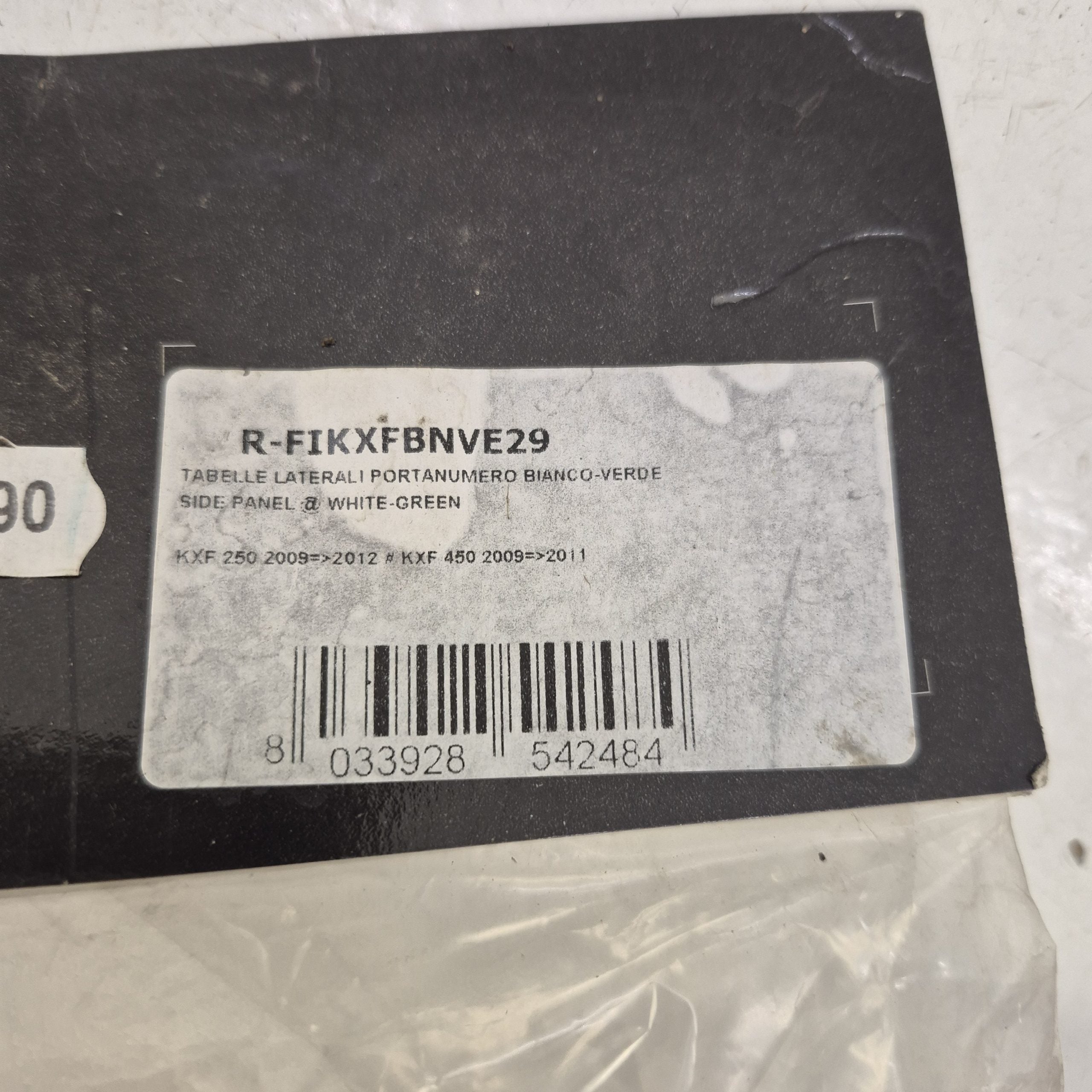 plastique kawasaki 250 kxf 09-12 / 450 kxf 09-11