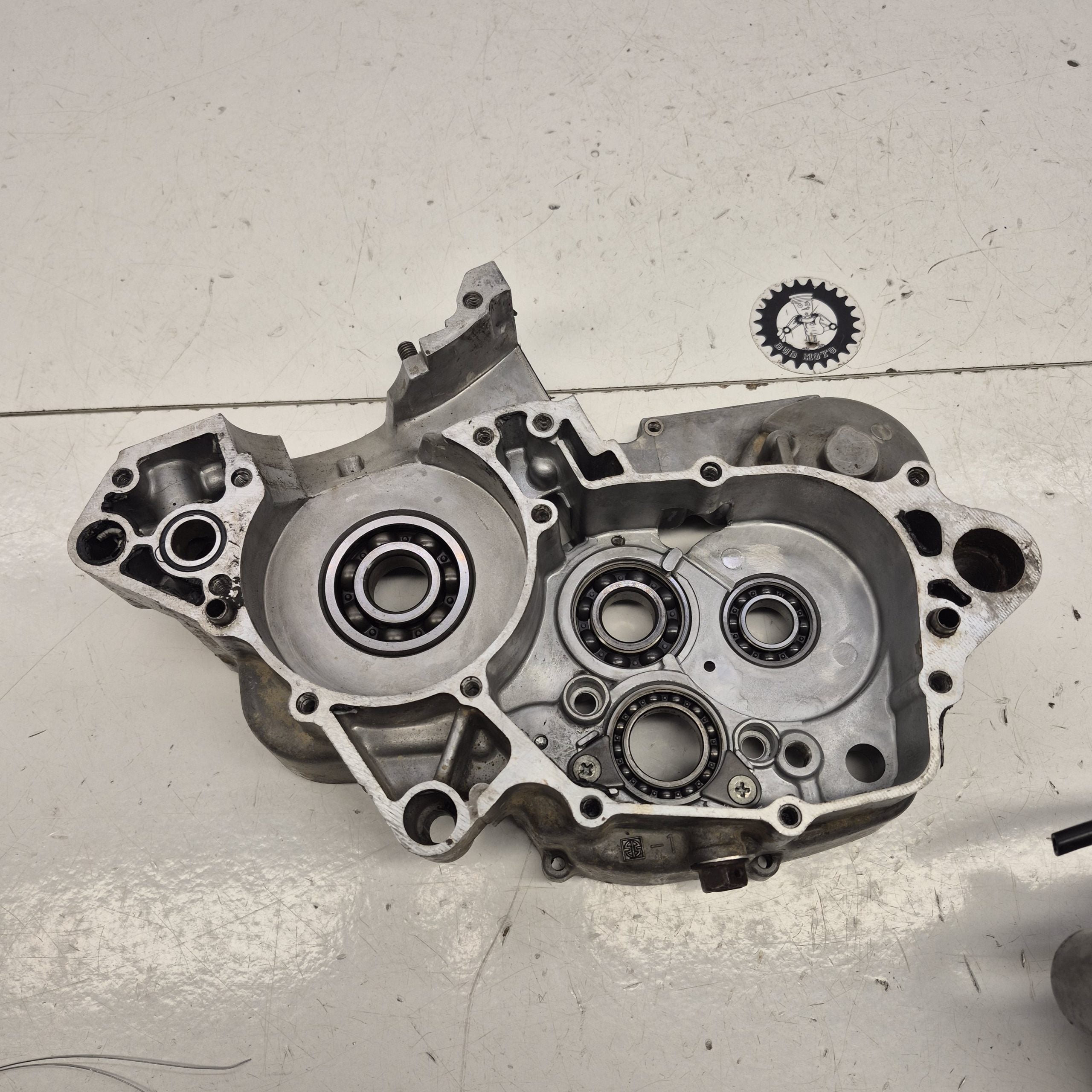 carters moteur kawasaki 125 kx 1998 en l'état-4