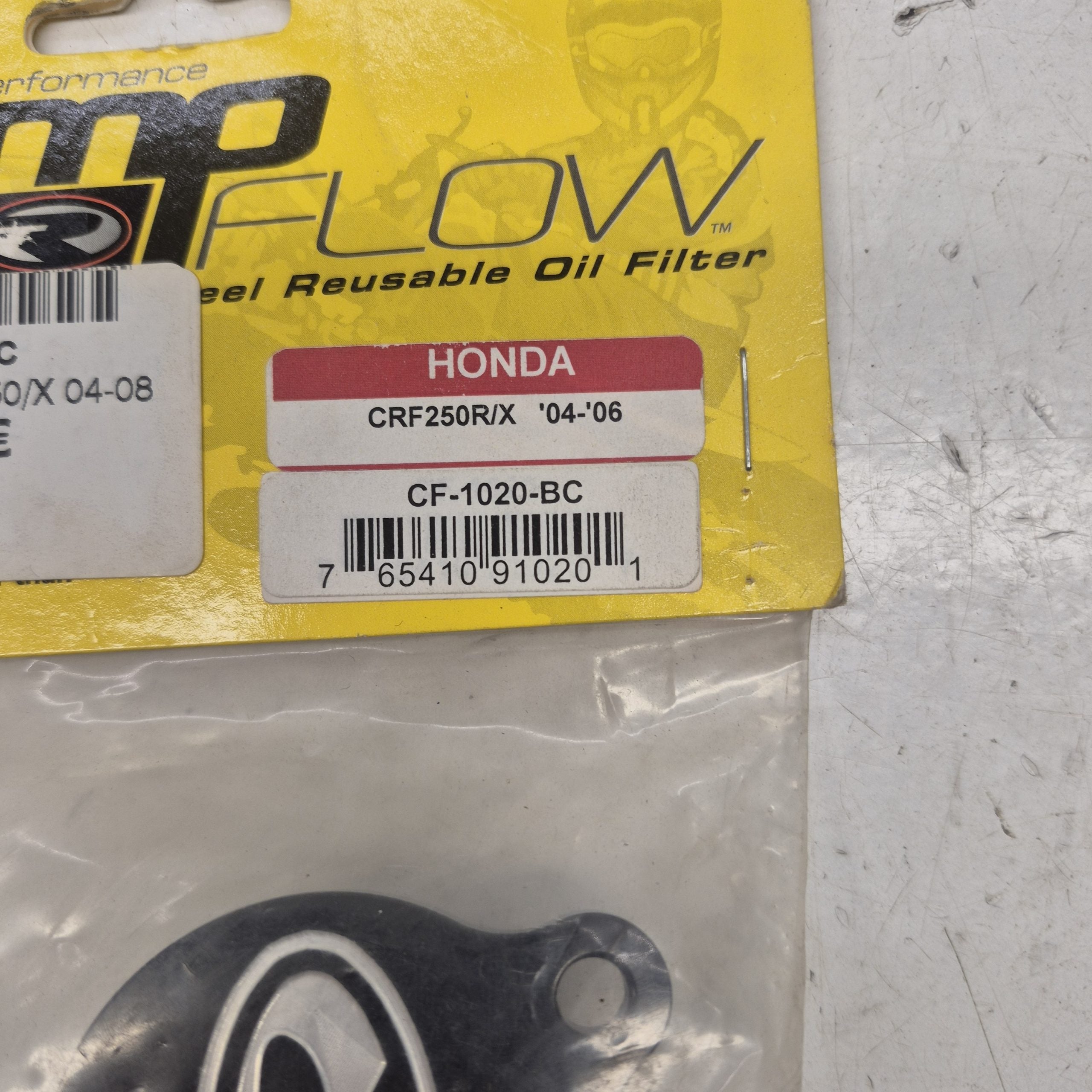 couvercle et filtre a huile reutilisable honda 250 crf 04-06