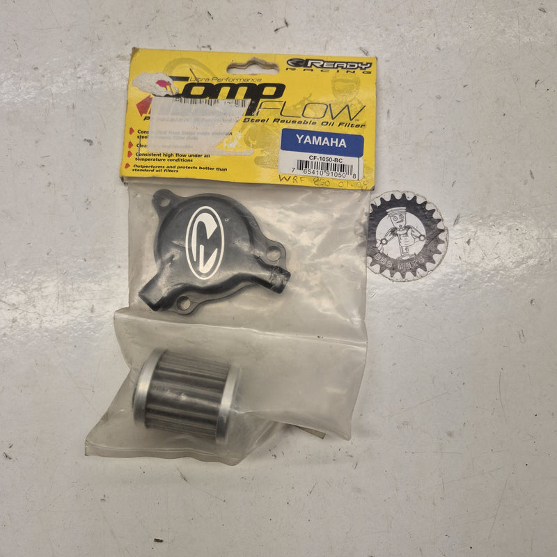 couvercle et filtre a huile reutilisable yamaha 250 yzf wrf 01-08-1