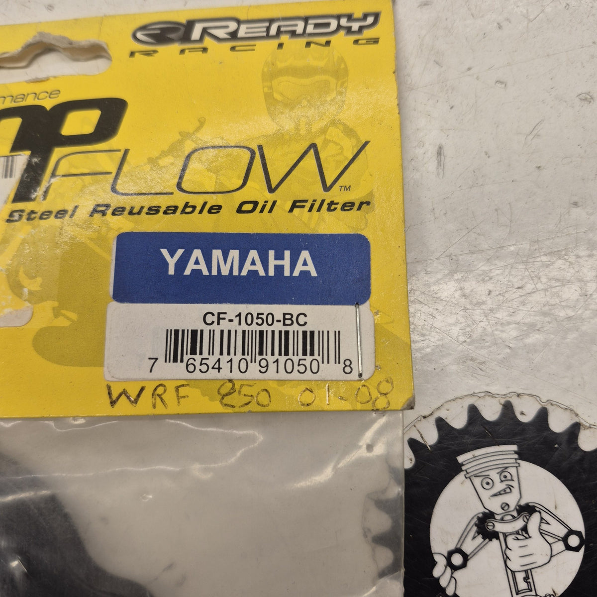 couvercle et filtre a huile reutilisable yamaha 250 yzf wrf 01-08-2