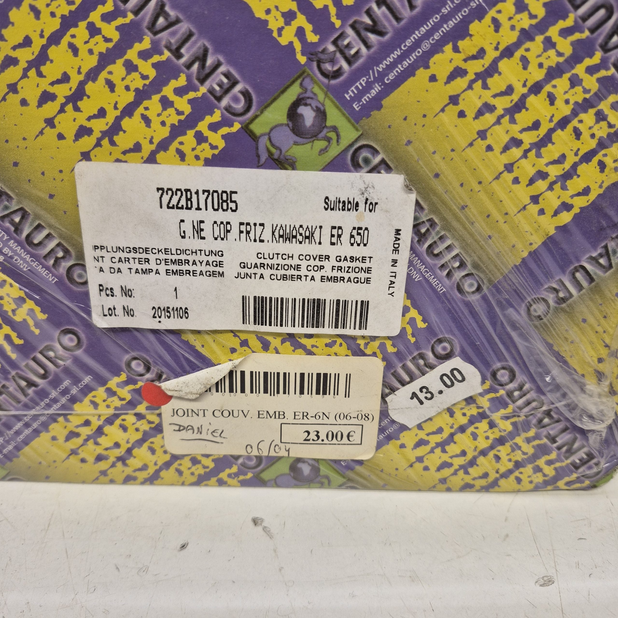 joint carter embrayage kawasaki 650 er6 n 07-16 722B17085-2