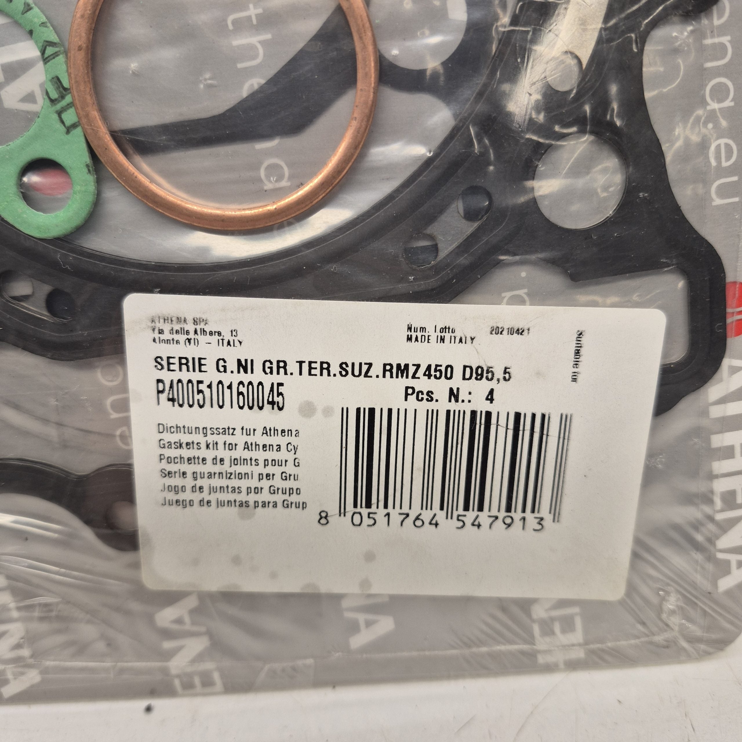 joint haut moteur suzuki 450 rmz 05-06 P400510160045