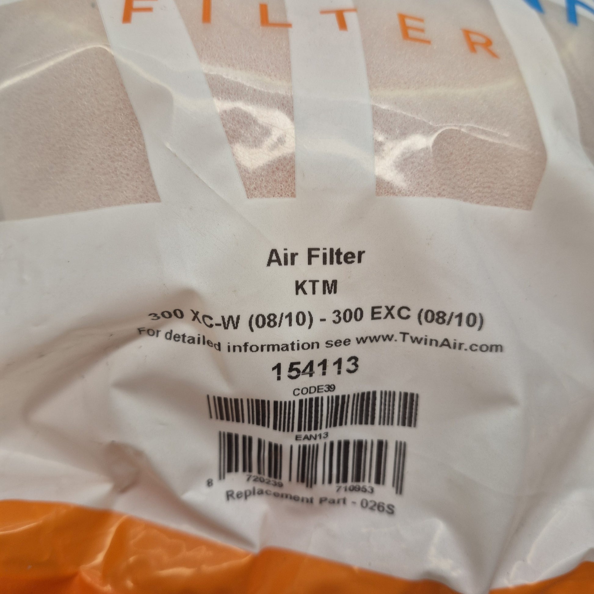 filtre a air ktm 300 xc-w exc 08-10 154113-2