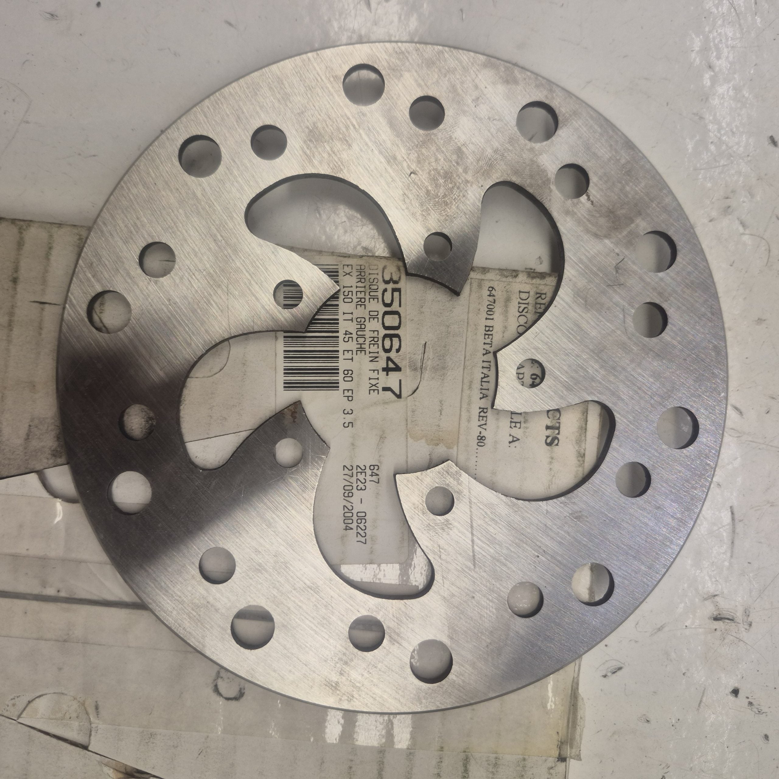 disque de frein arriere neuf 350647