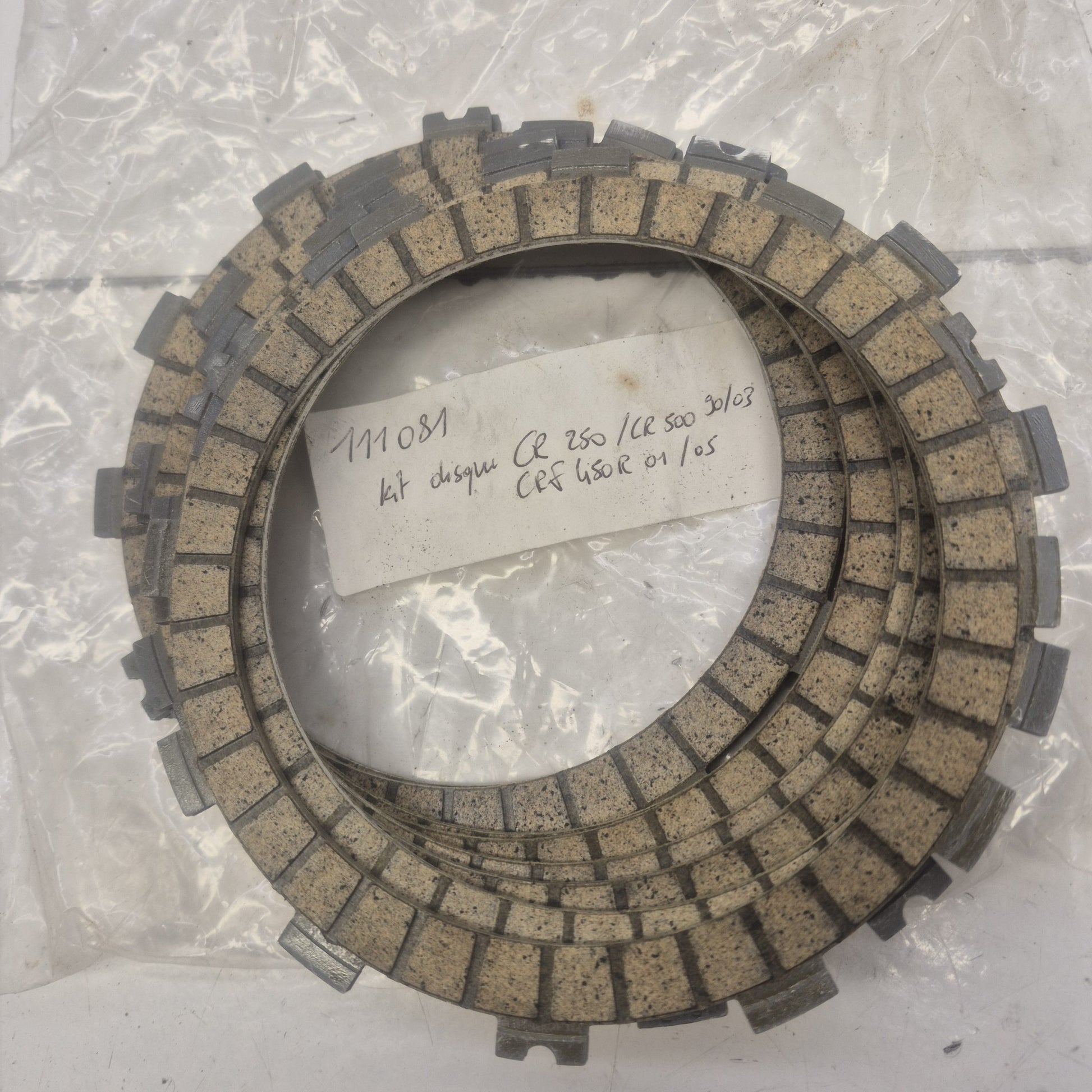 disque garnis neuf honda 250 500 cr 90-03 450 crf 01-05-1