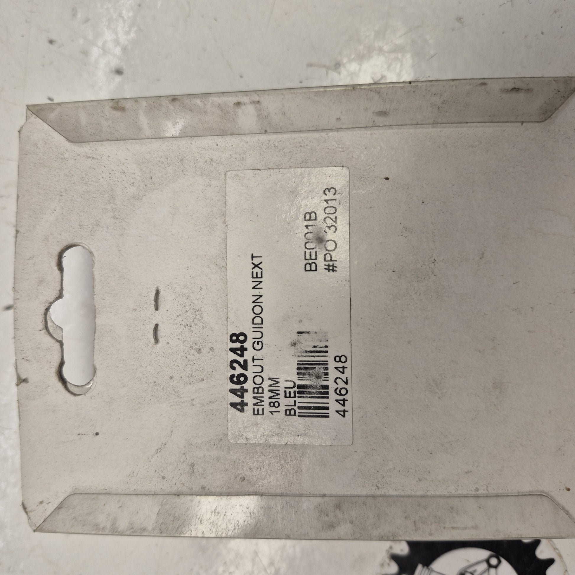 embout guidon bleu 18mm neuf-2