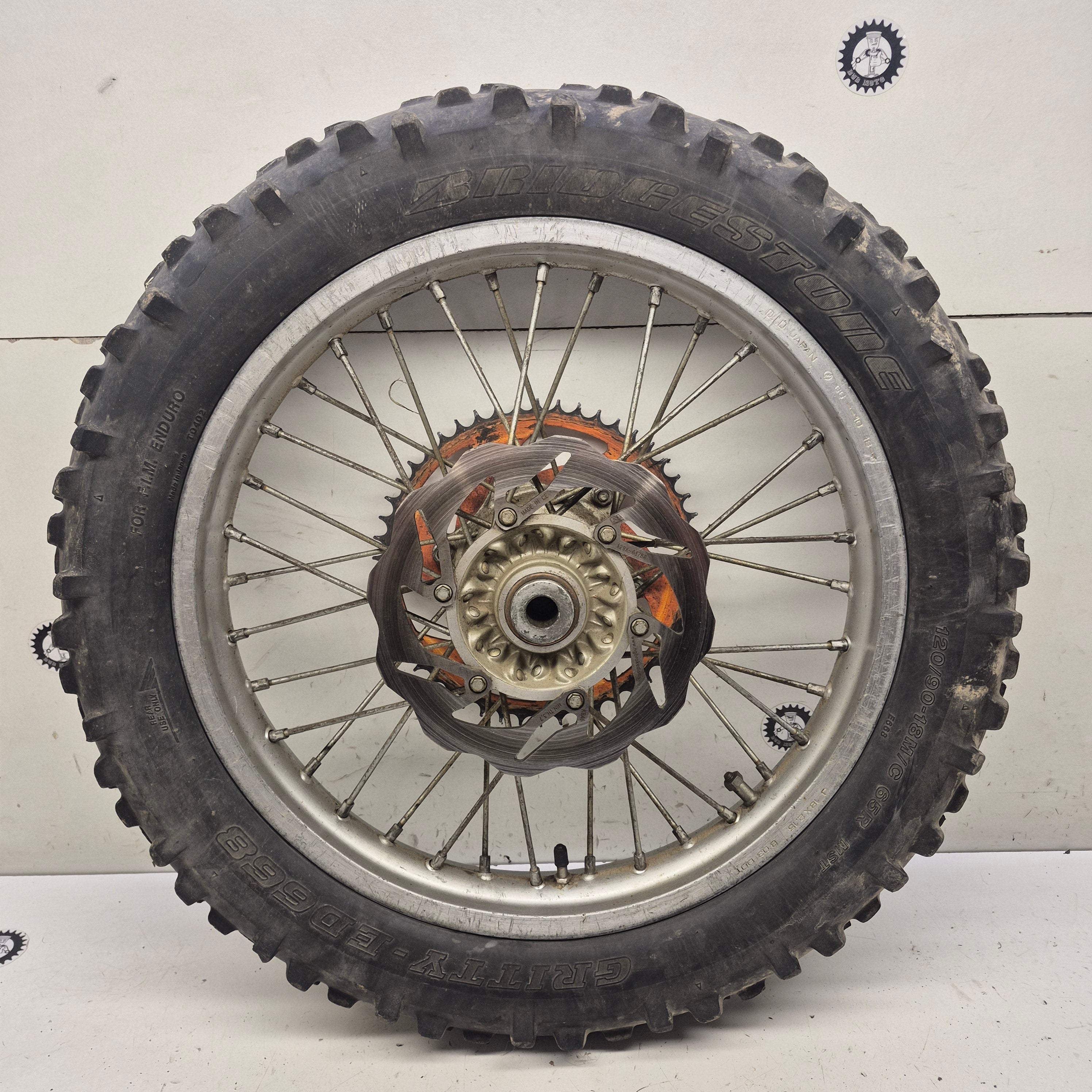 roue arriere 18" ktm 450 excf 2003