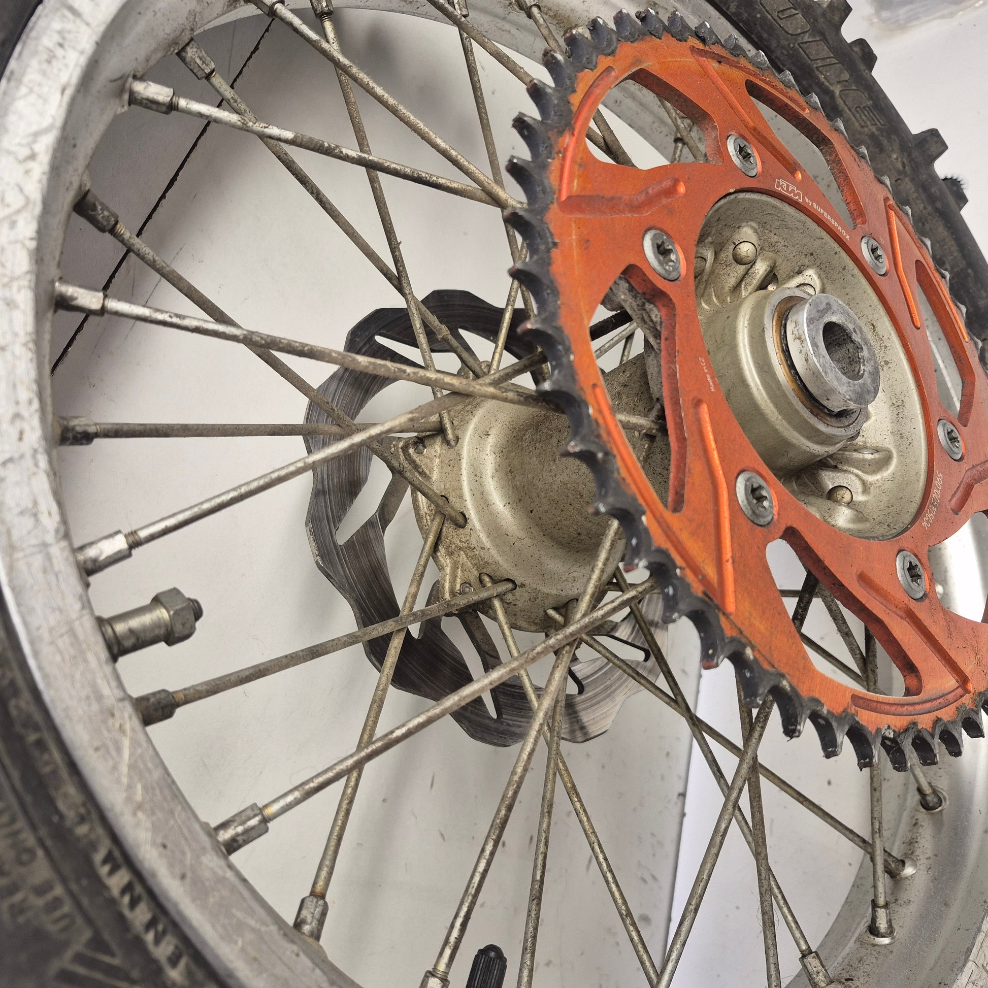 roue arriere 18" ktm 450 excf 2003-4