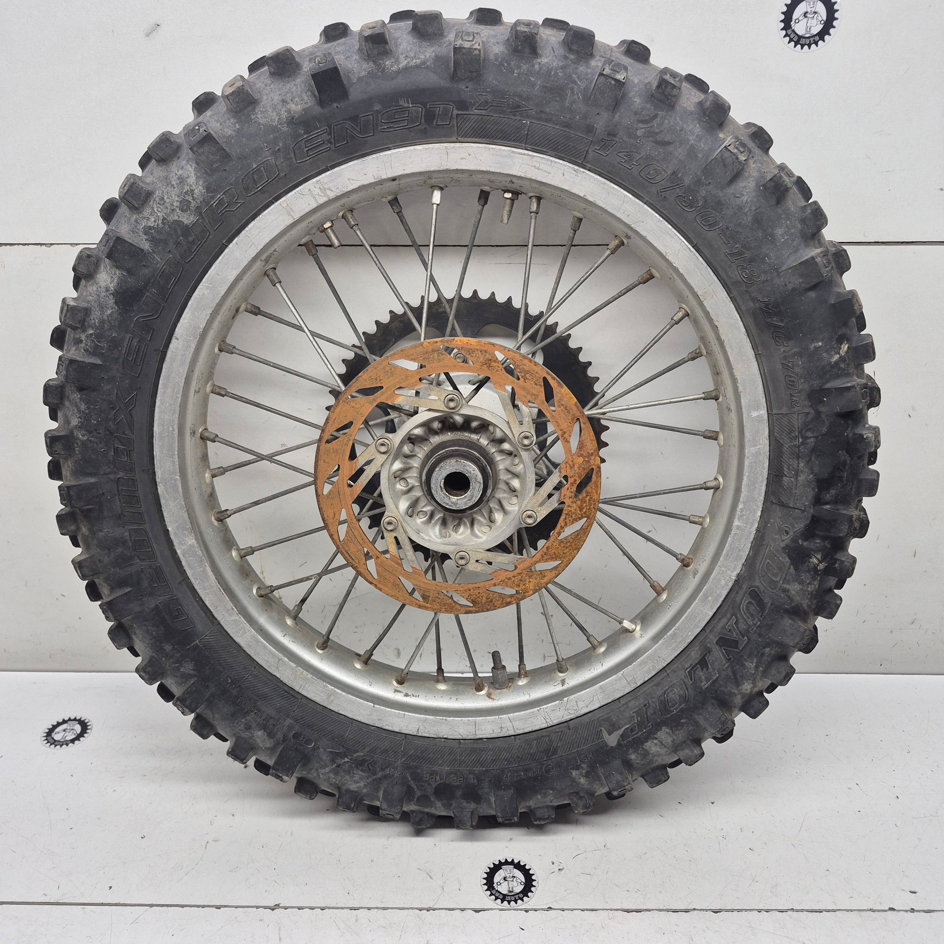 roue arriere 18" ktm 250 egs exc 1997-2