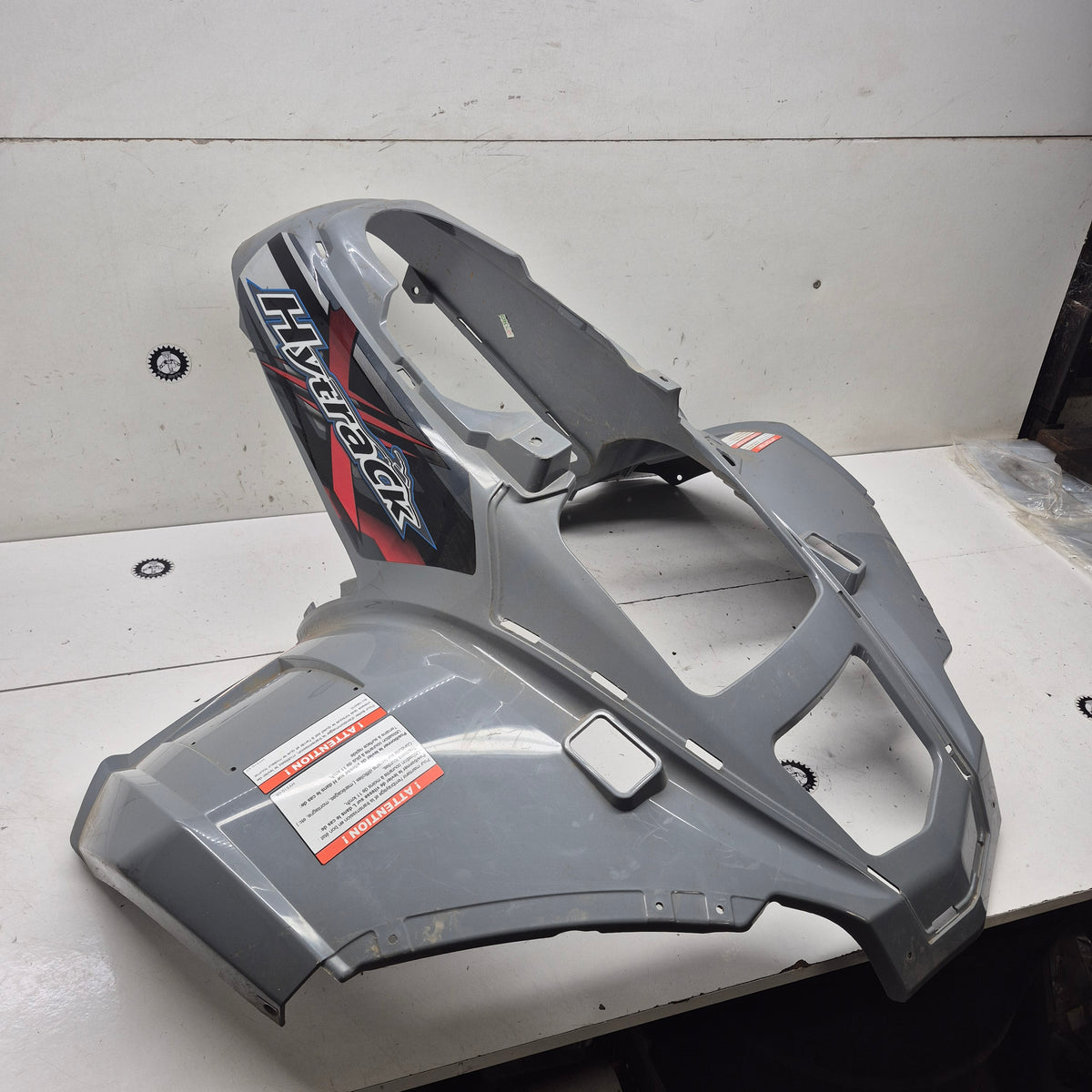 garde boue avant hytrack 500 gris